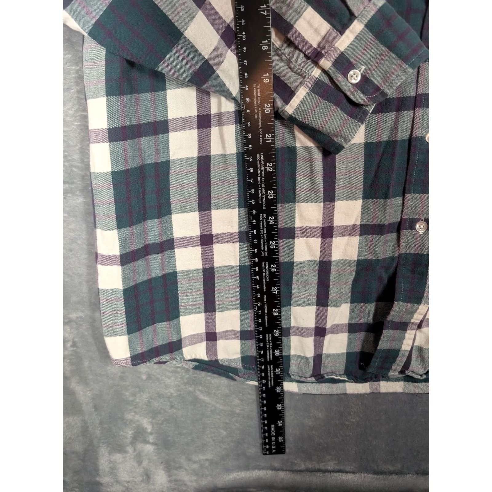 Vintage VINTAGE L.L. Bean Shirt Mens 2XLT Green Plaid Flannel Long Sleeve Button-Up USA Mens Tall 2XLT Casual Fall Womens? Size US XXL / EU 58 / 5 - 2 Thumbnail