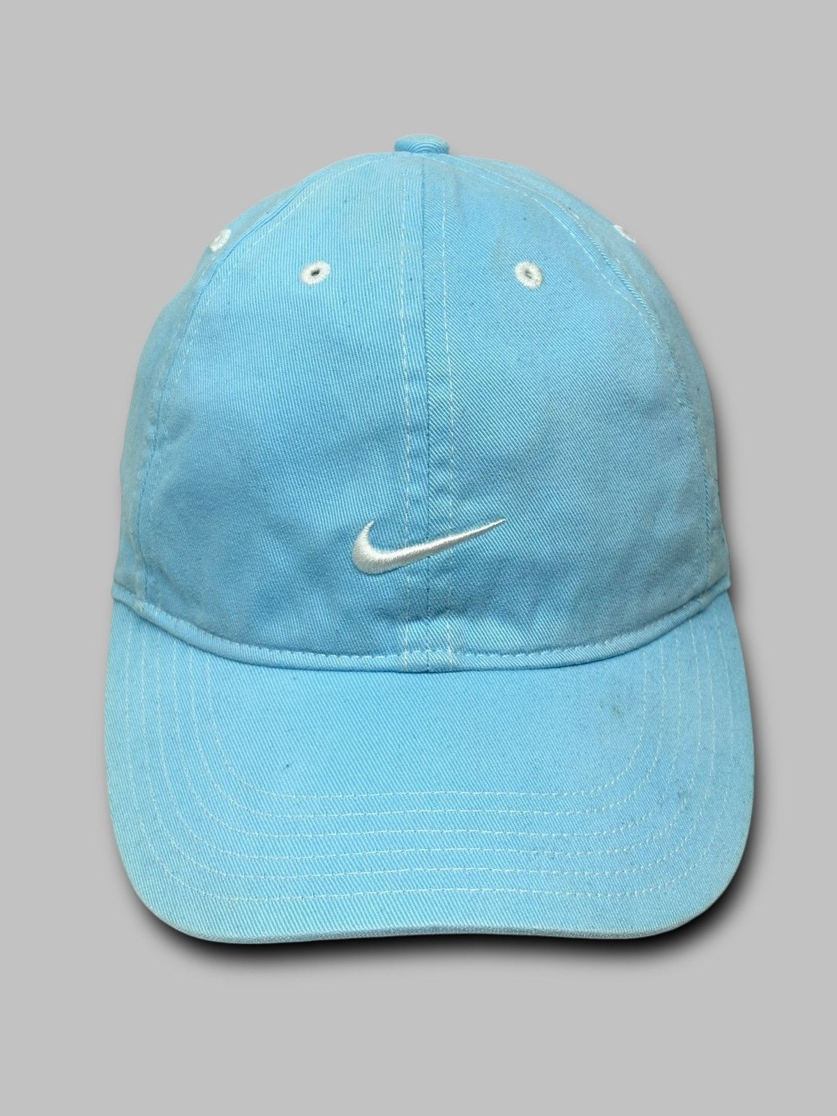 Nike 🔥 NIKE 2000s SWOOSH LOGO CAP SKY BLUE COLOR Size ONE SIZE - 1 Thumbnail