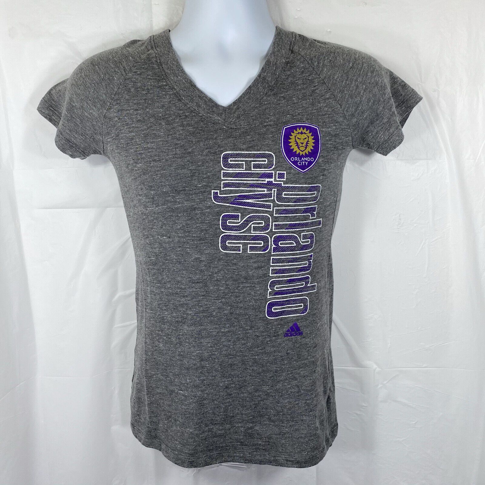 Adidas Adidas Orlando City Soccer Club T-Shirt Medium Gray Purple Size M / US 6-8 / IT 42-44 - 1 Thumbnail