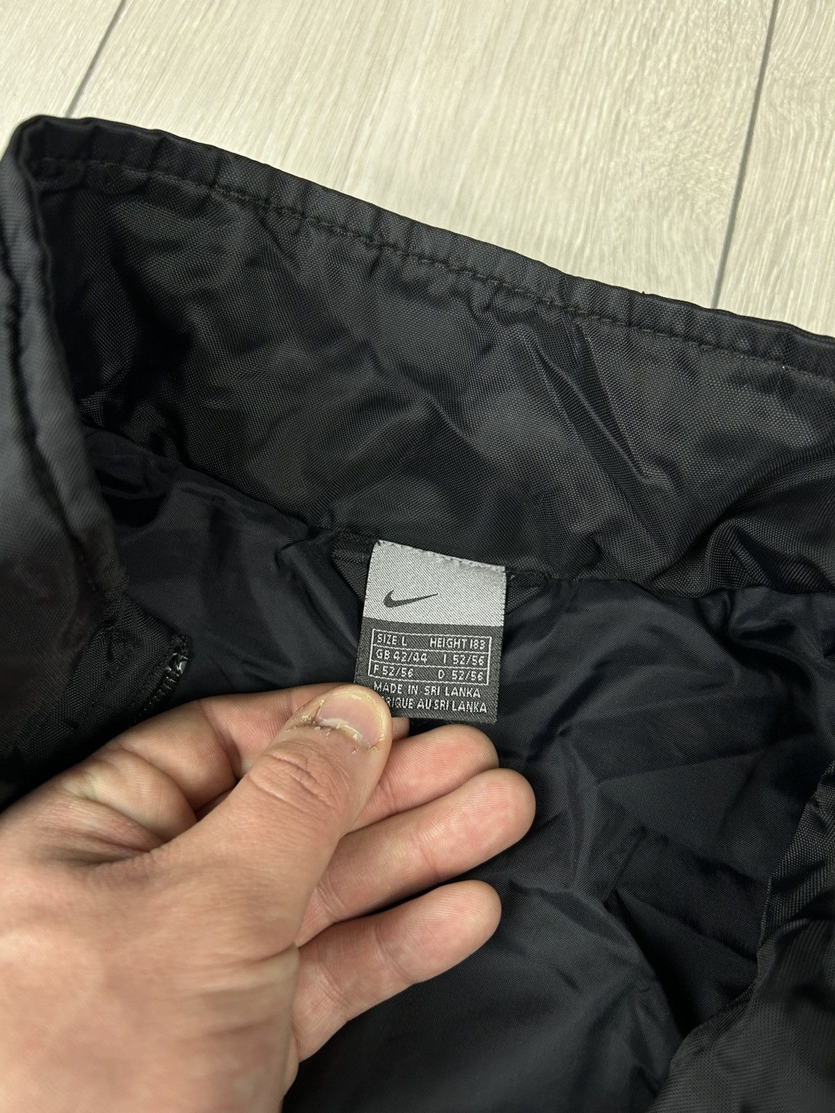 Nike × Vintage Nike Vintage Black Jacket Size L - XL Size US L / EU 52-54 / 3 - 4 Thumbnail