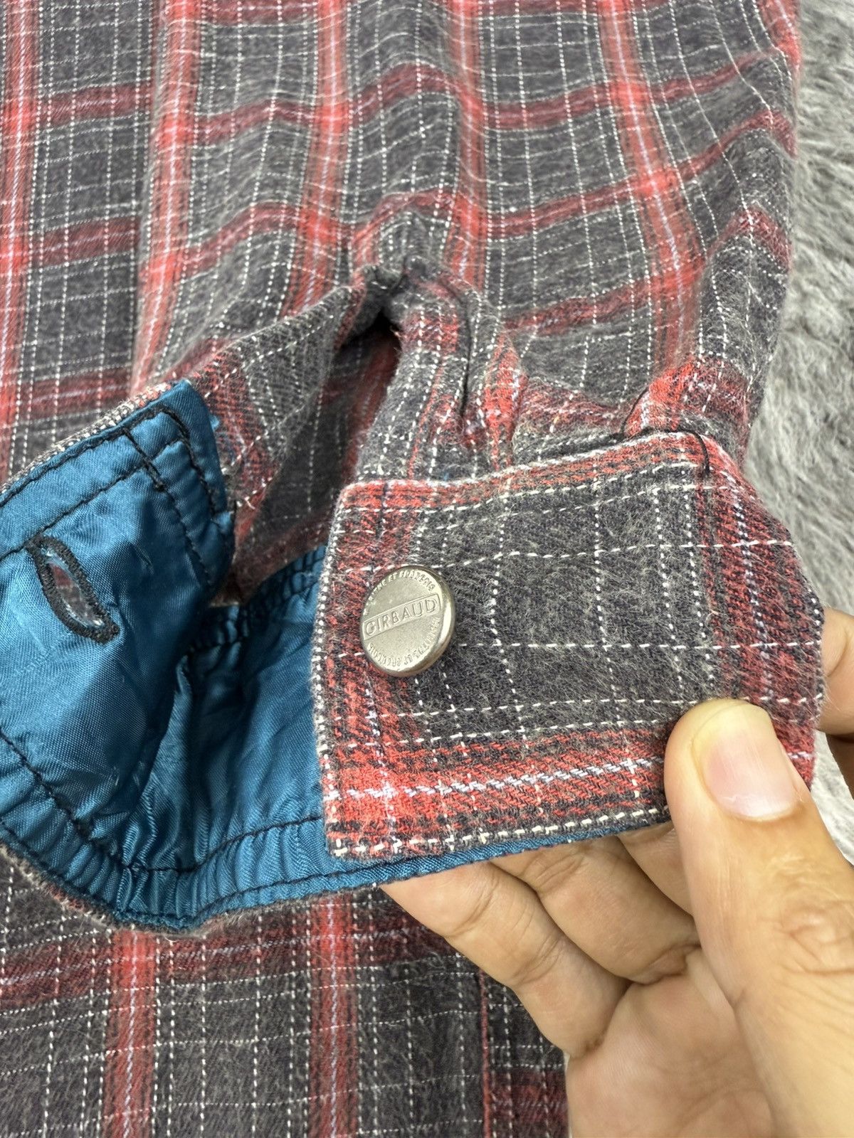 Marithe + Francois Girbaud Vintage MFG Shadow Plaid Tartan Rare Pockets Baggy Flannel Size US XL / EU 56 / 4 - 16 Thumbnail