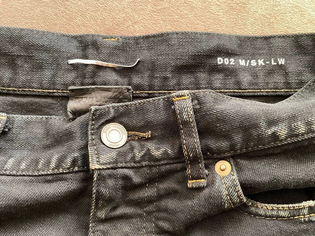 Saint Laurent Paris Saint Laurent Paris Blue Destruction Jeans Size US 30 / EU 46 - 4 Thumbnail