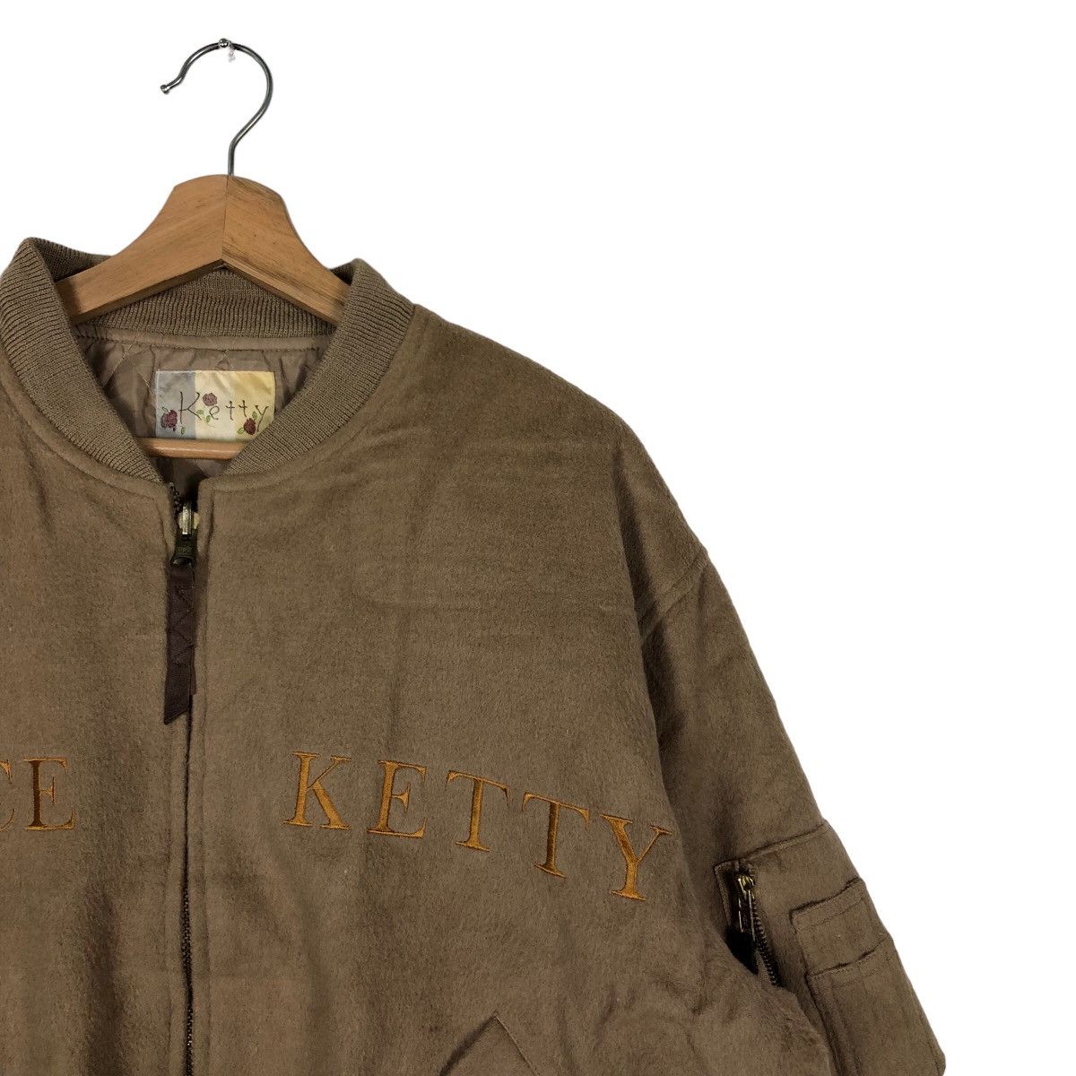 Japanese Brand 🔥Vintage Bomber Varsity Wool Jacket Ketty Issey Miyake Size US L / EU 52-54 / 3 - 7 Thumbnail