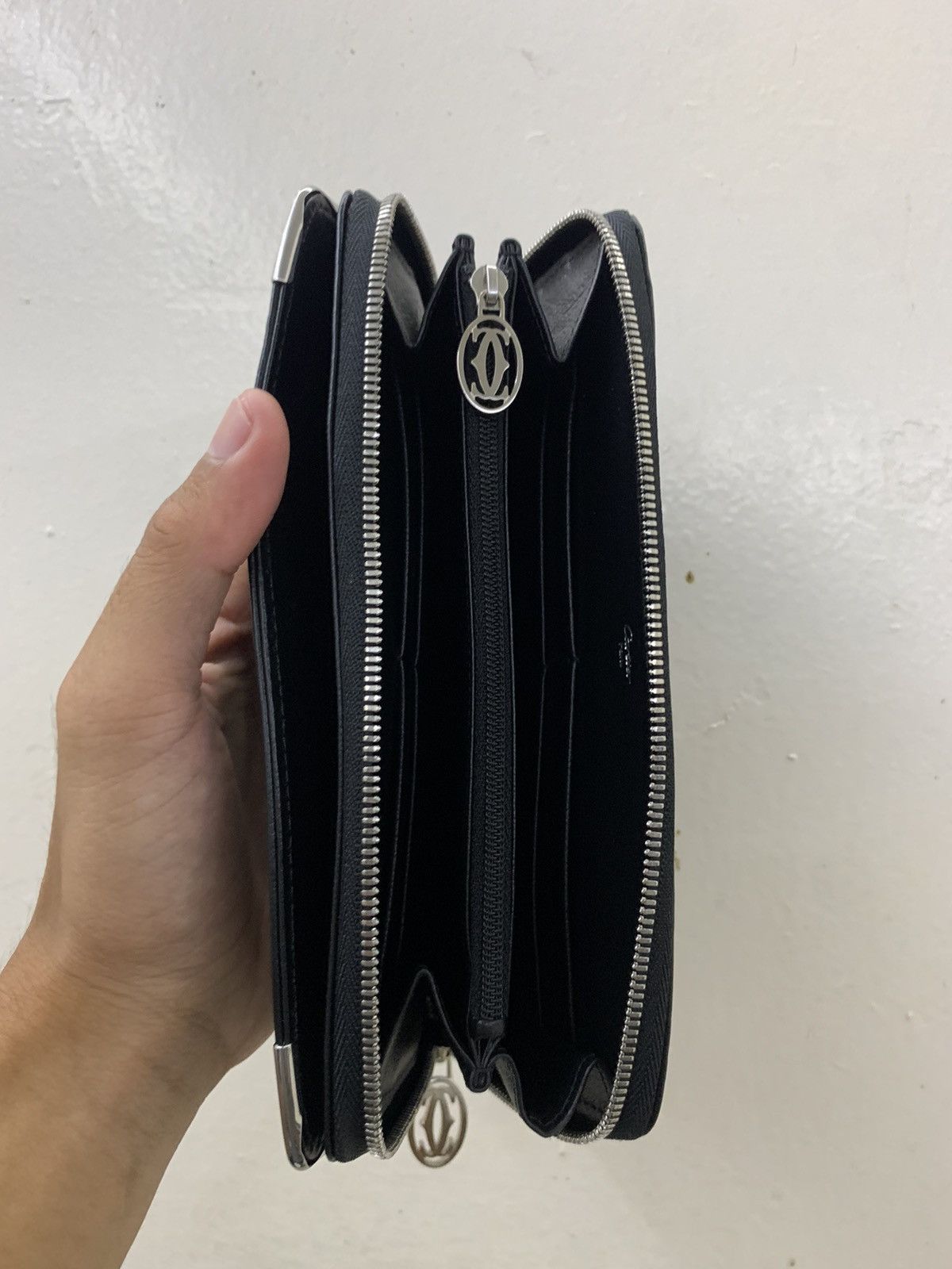 Cartier Cartier Black Leather Wallet Size ONE SIZE - 4 Thumbnail
