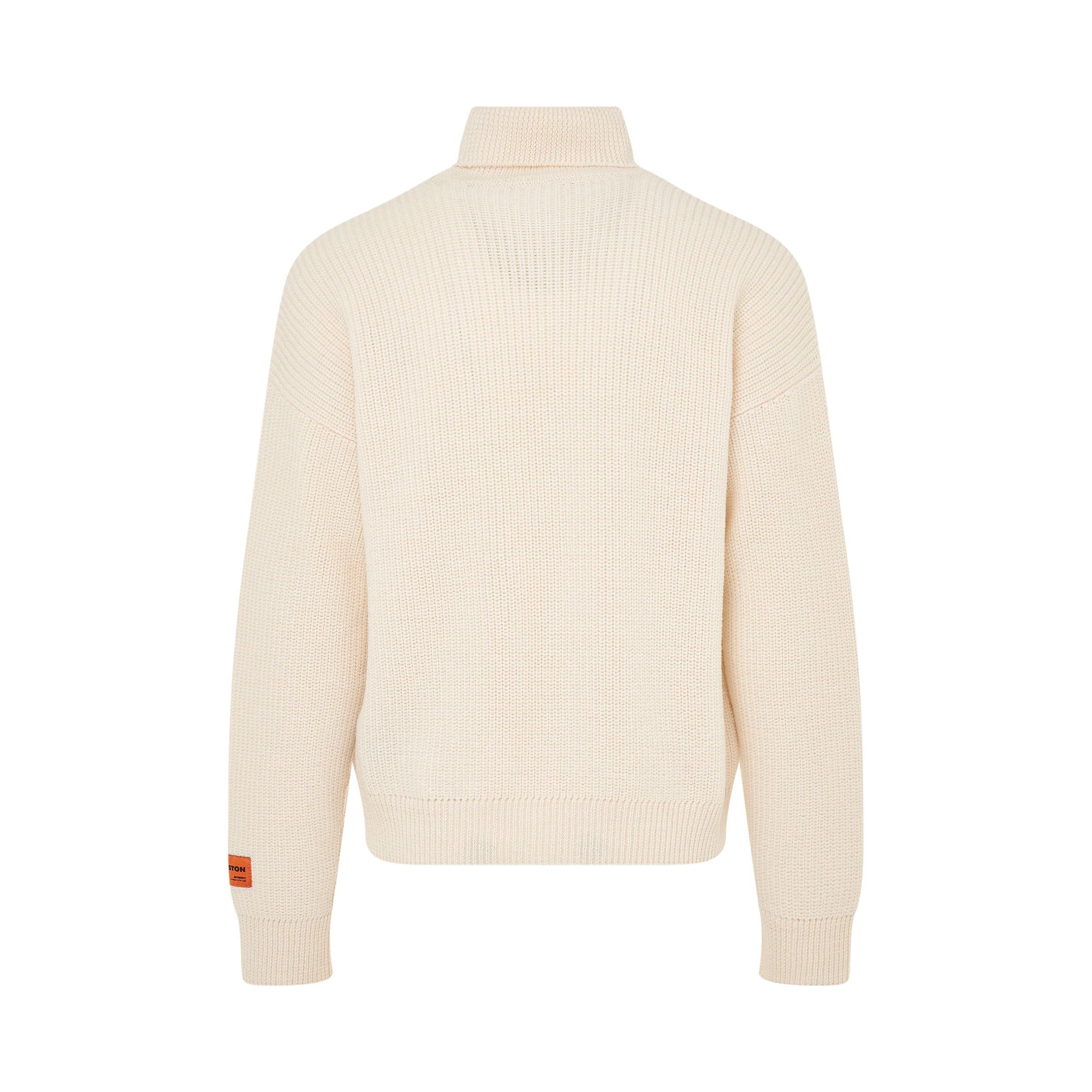 Heron Preston o1mris0824 Knit Rollneck in Ivory Size US M / EU 48-50 / 2 - 4 Thumbnail