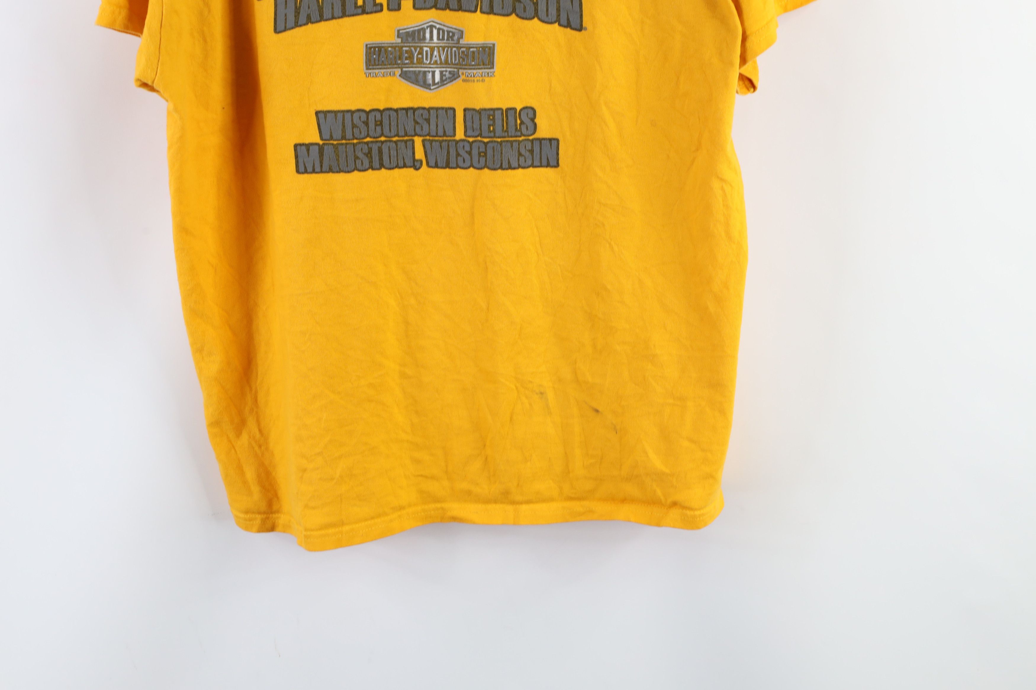 Harley Davidson × Vintage Harley Davidson Spell Out Big Logo Short Sleeve T-Shirt Size US L / EU 52-54 / 3 - 11 Thumbnail