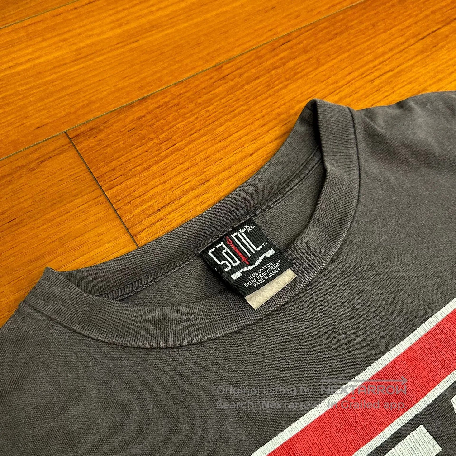 Saint Michael Saint Michael Washed Black Red Target Tee. Size US XXL / EU 58 / 5 - 4 Thumbnail