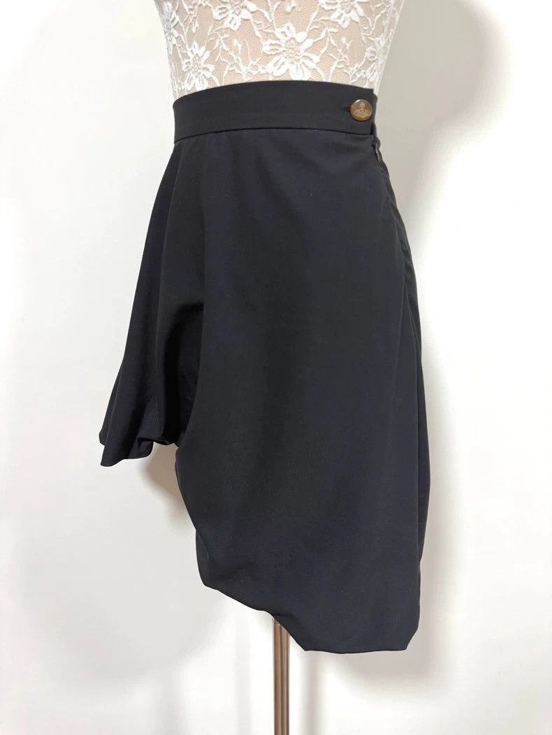 Vivienne Westwood Black asymmetrical deformed balloon skir