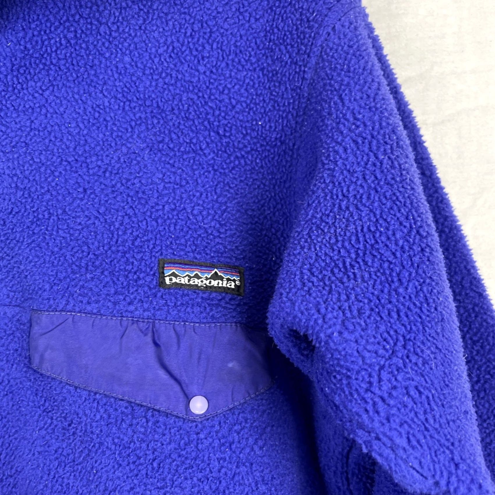 Patagonia VINTAGE Patagonia Snap-T Jacket Mens Small Synchilla Fleece Purple USA Size US S / EU 44-46 / 1 - 4 Thumbnail