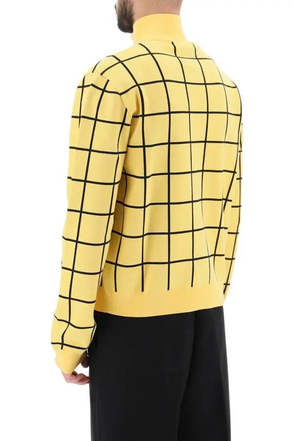 Marni o1mle0126 Zip Up High Neck Cardigan in Yellow Size US L / EU 52-54 / 3 - 4 Thumbnail