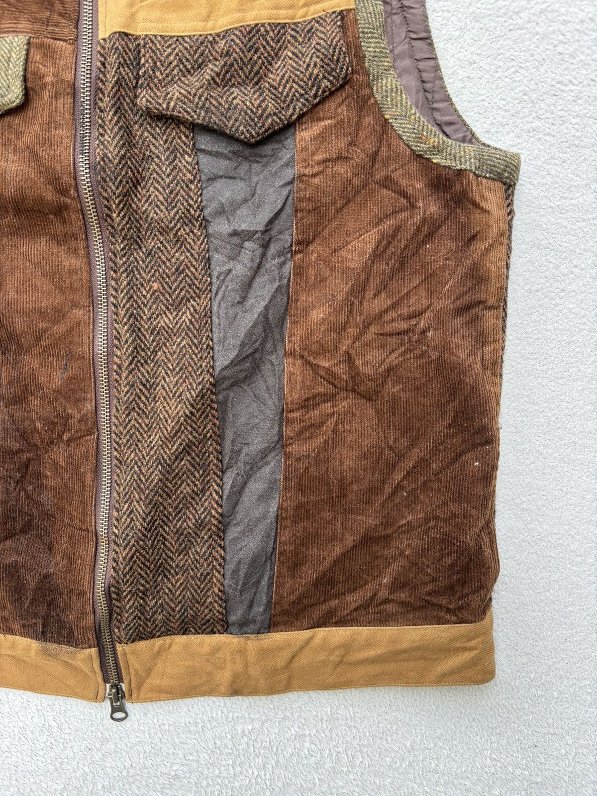 Harris Tweed Karl Helmut x Harris Tweed Patchwok Vest Size US M / EU 48-50 / 2 - 4 Thumbnail