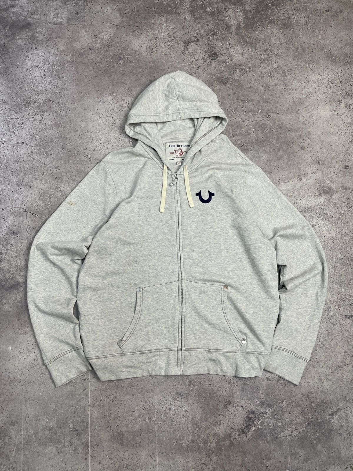 True Religion Vintage True Religion Y2K Avantgarde Zip Hoodie Size US XXL / EU 58 / 5 - 2 Thumbnail