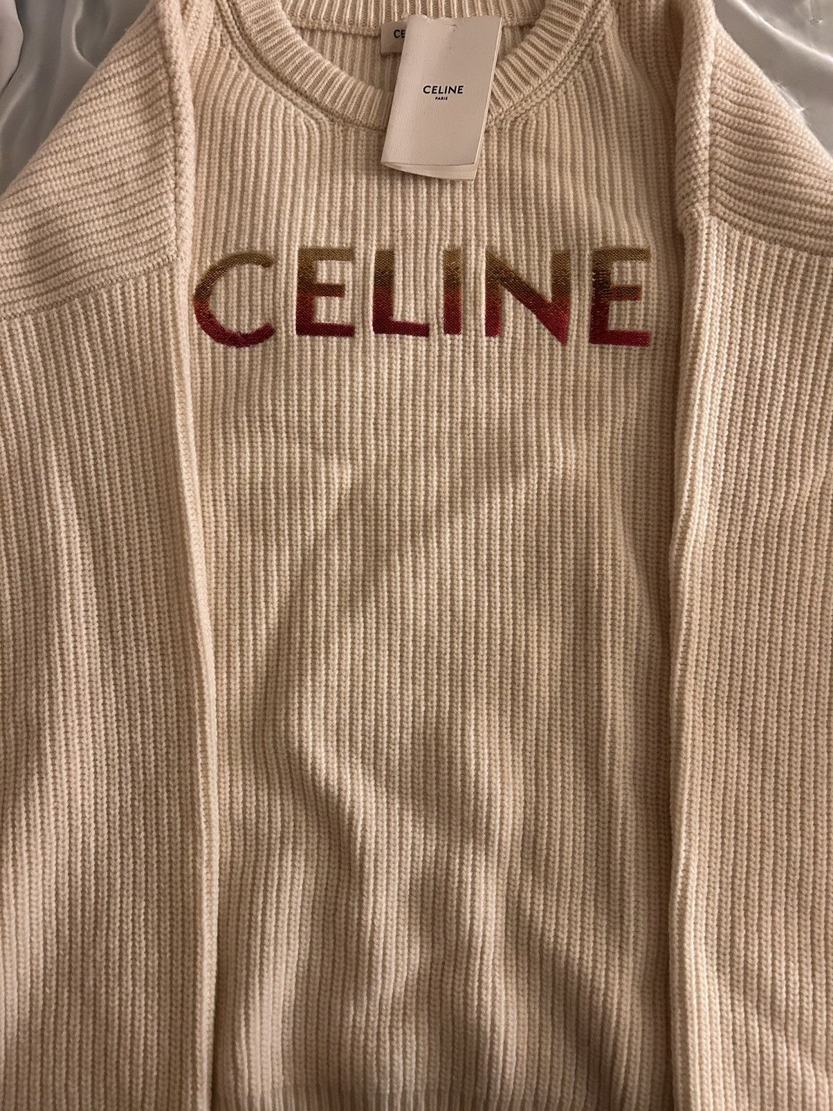 Image of Celine Sparkle Sweater in Tan, Men's (Size 2XL)