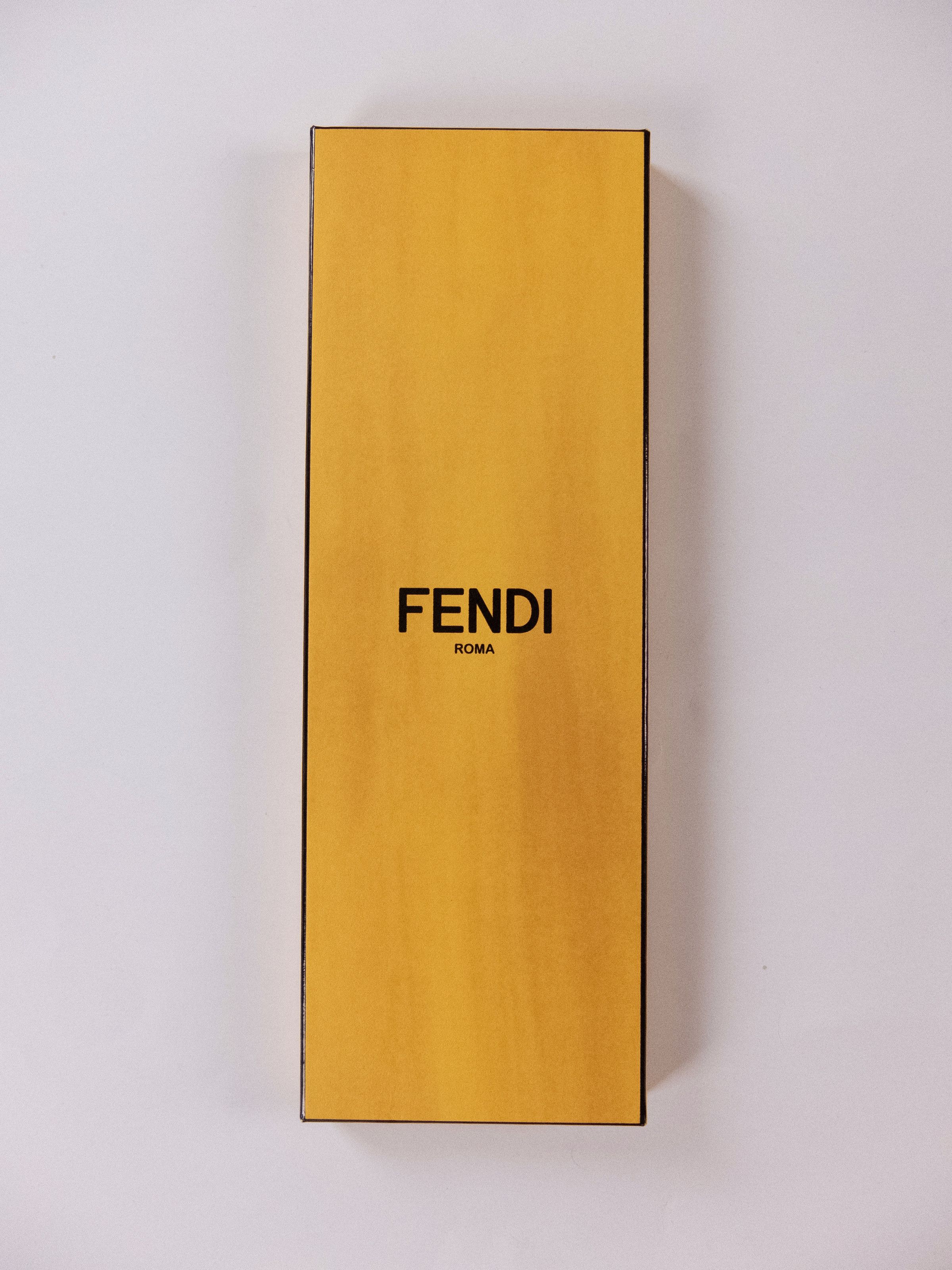Fendi FENDI navy blue watermelon slice logo print skinny silk tie Size ONE SIZE - 5 Thumbnail
