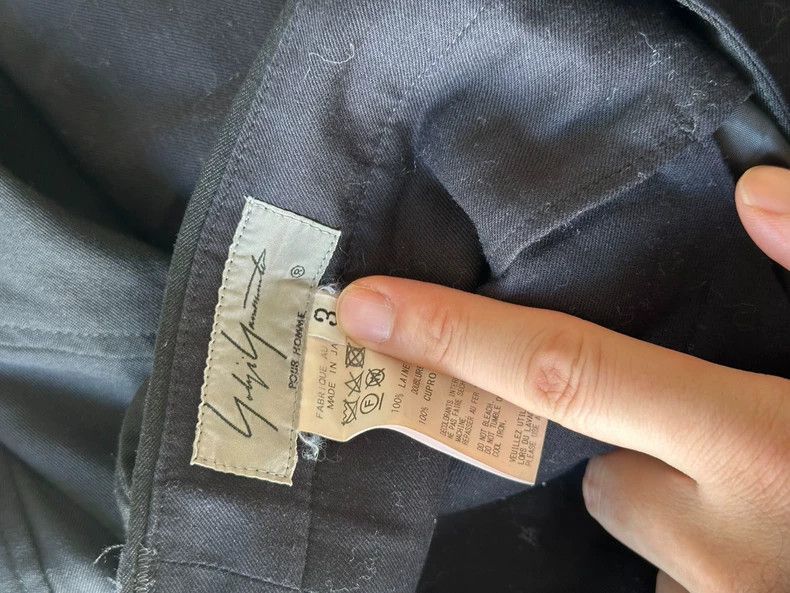 Yohji Yamamoto Yohji Yamamoto Yohji Yamamoto Black Suit Trousers Size US 30 / EU 46 - 3 Thumbnail