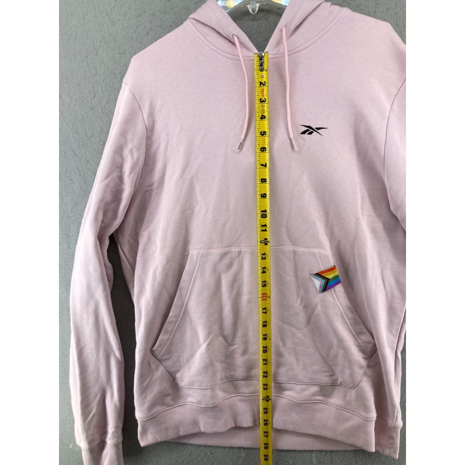 Reebok Reebok Hoodie Womens Large Pink Pride Flag NWT Size L / US 10 / IT 46 - 3 Thumbnail