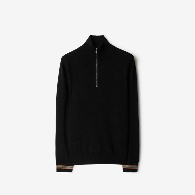 Burberry o1w1db10326 Half-Zip Sweater in Black Size US XS / EU 42 / 0 - 1 Preview