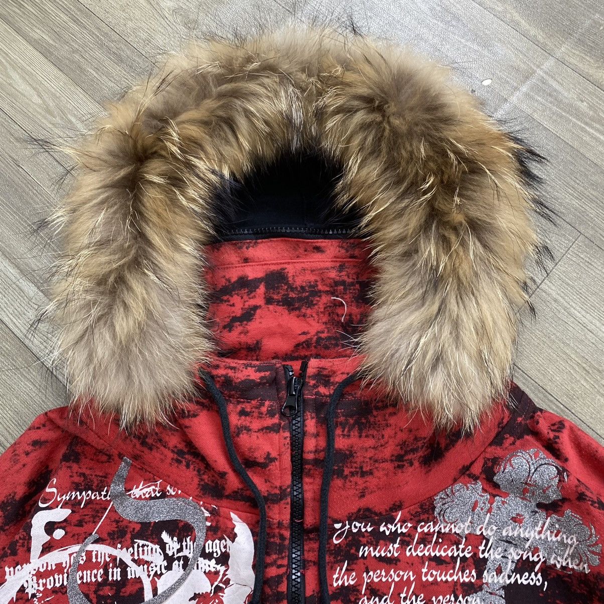 14th Addiction 2000s TimeStep Poem Skulls Mad Punk Lgb Style Fur Hoodie Size US XXL / EU 58 / 5 - 4 Thumbnail