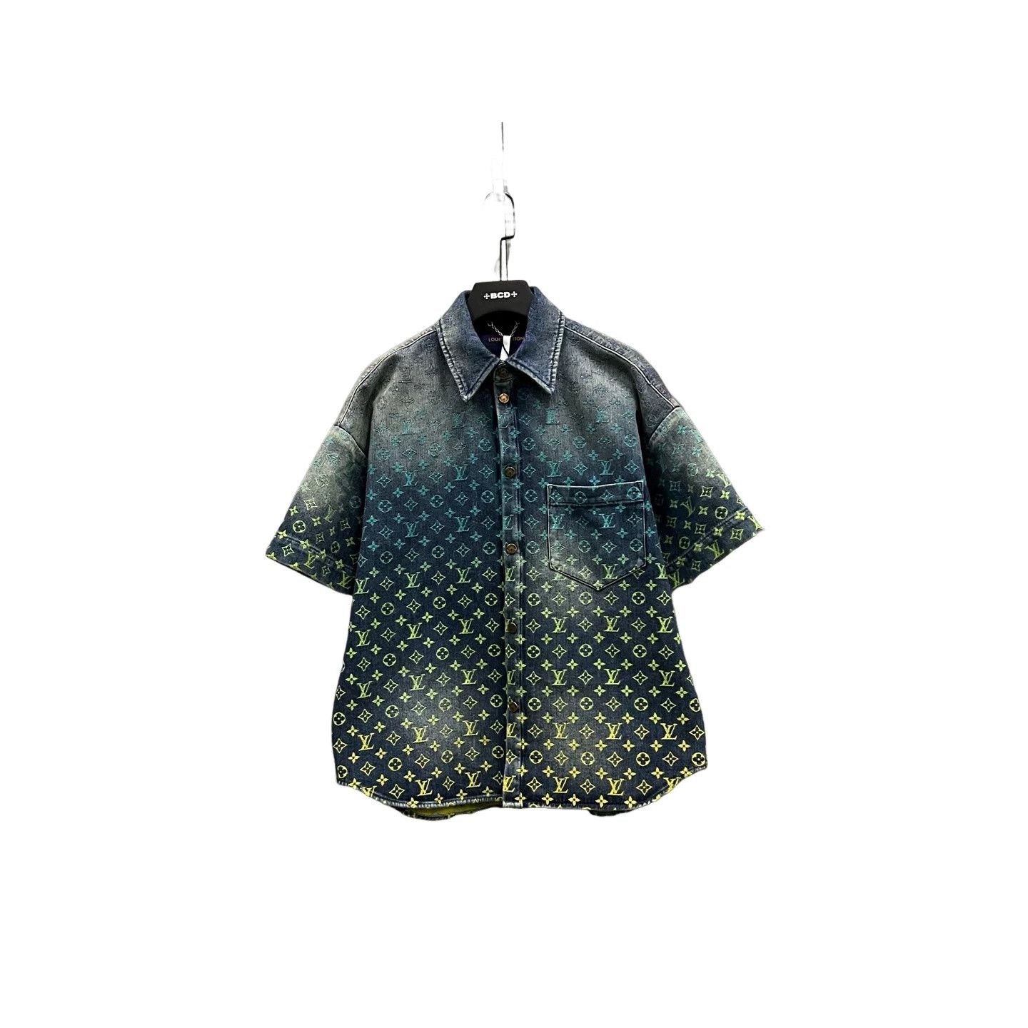 Louis Vuitton Louis Vuitton Gradient Monogram Denim Shirt Size S Size US S / EU 44-46 / 1 - 1 Thumbnail