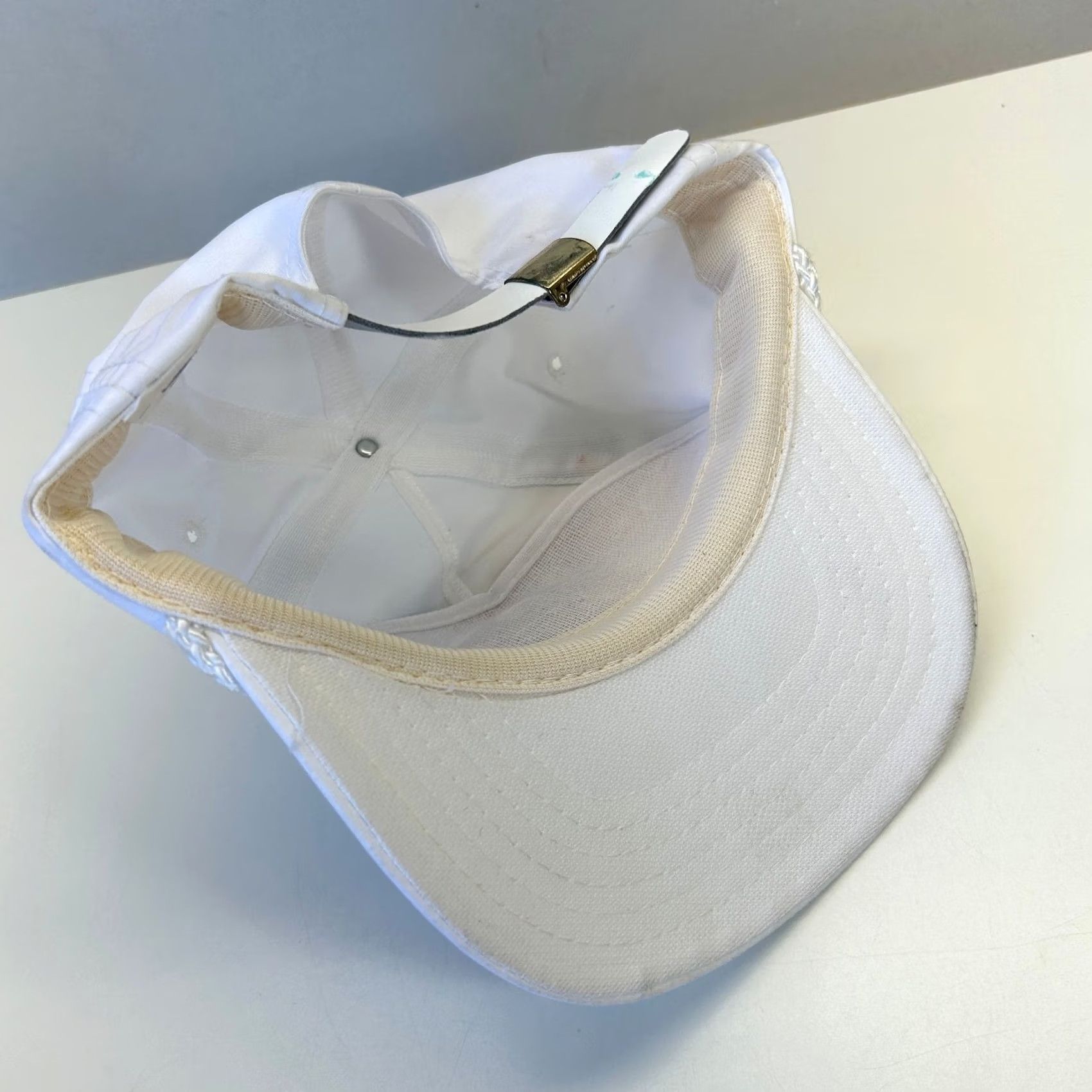 Vintage VINTAGE Unbranded US Army Eagle Crest Strapback Trucker Hat White Officer USA Military Adult One Size Adjustable Cap Size ONE SIZE - 7 Thumbnail