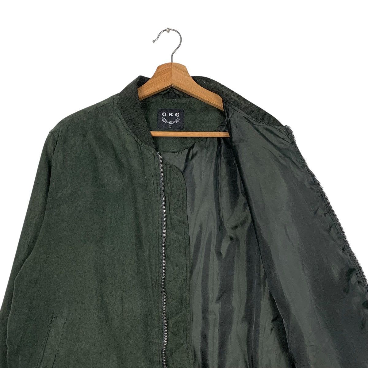 Japanese Brand Japanese Brand ORG Green Bomber Jacket Size US L / EU 52-54 / 3 - 10 Thumbnail