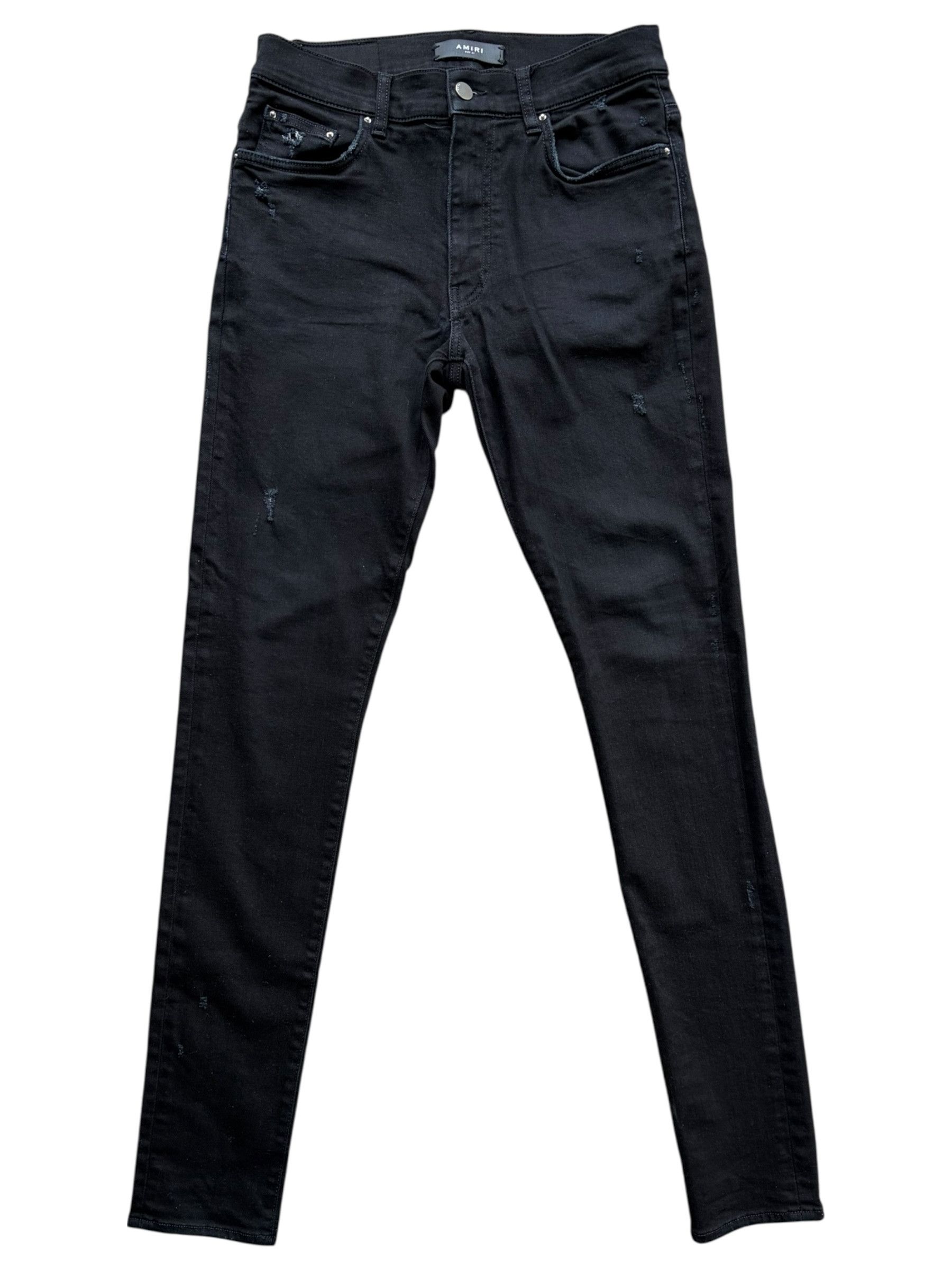 Amiri Amiri Black Stack Skinny Denim Jeans Size US 31 - 1 Thumbnail