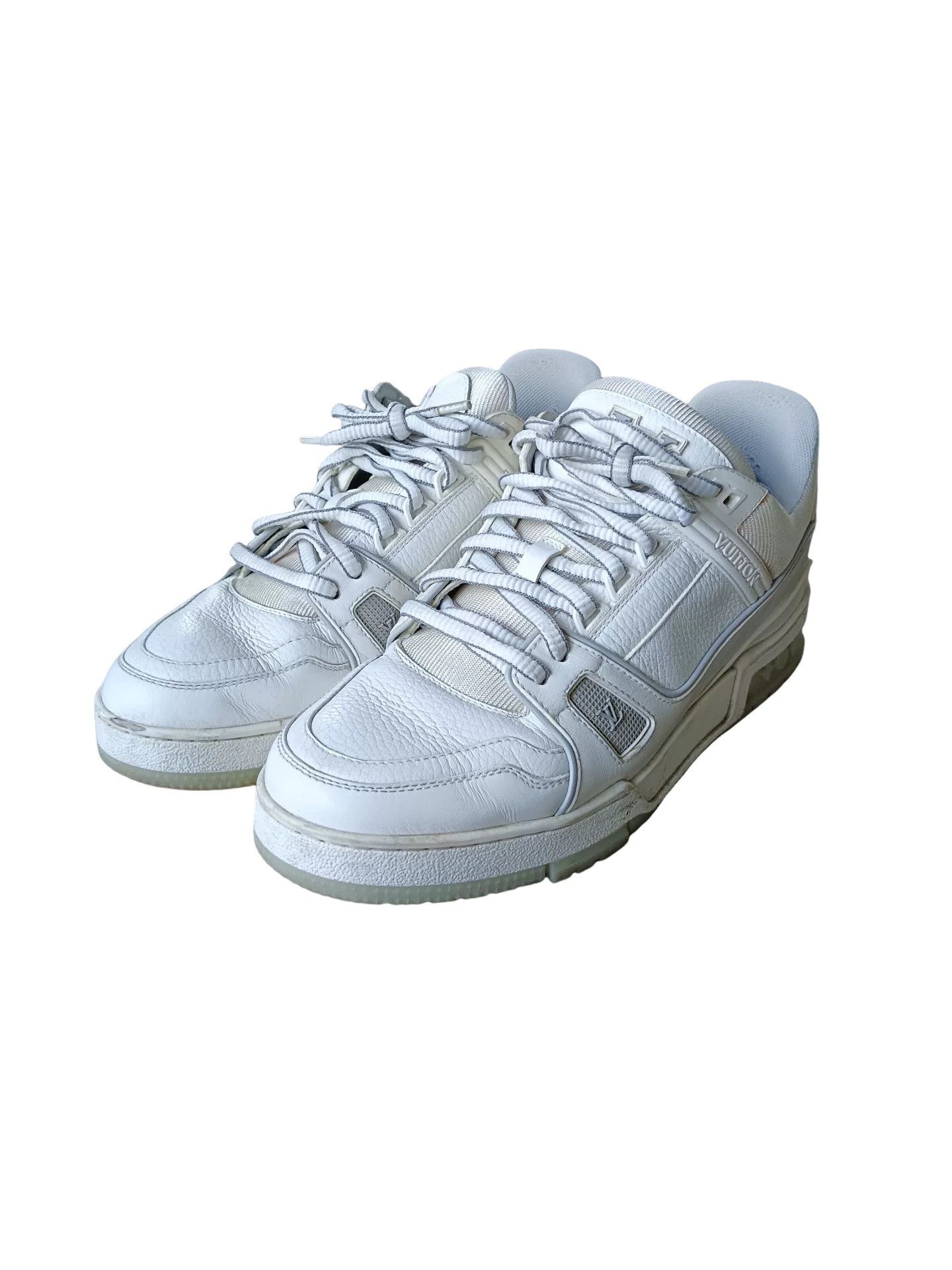 Louis Vuitton Louis Vuitton White Cement Trainer Sneakers EU 41 Size US 8 / EU 41 - 1 Thumbnail