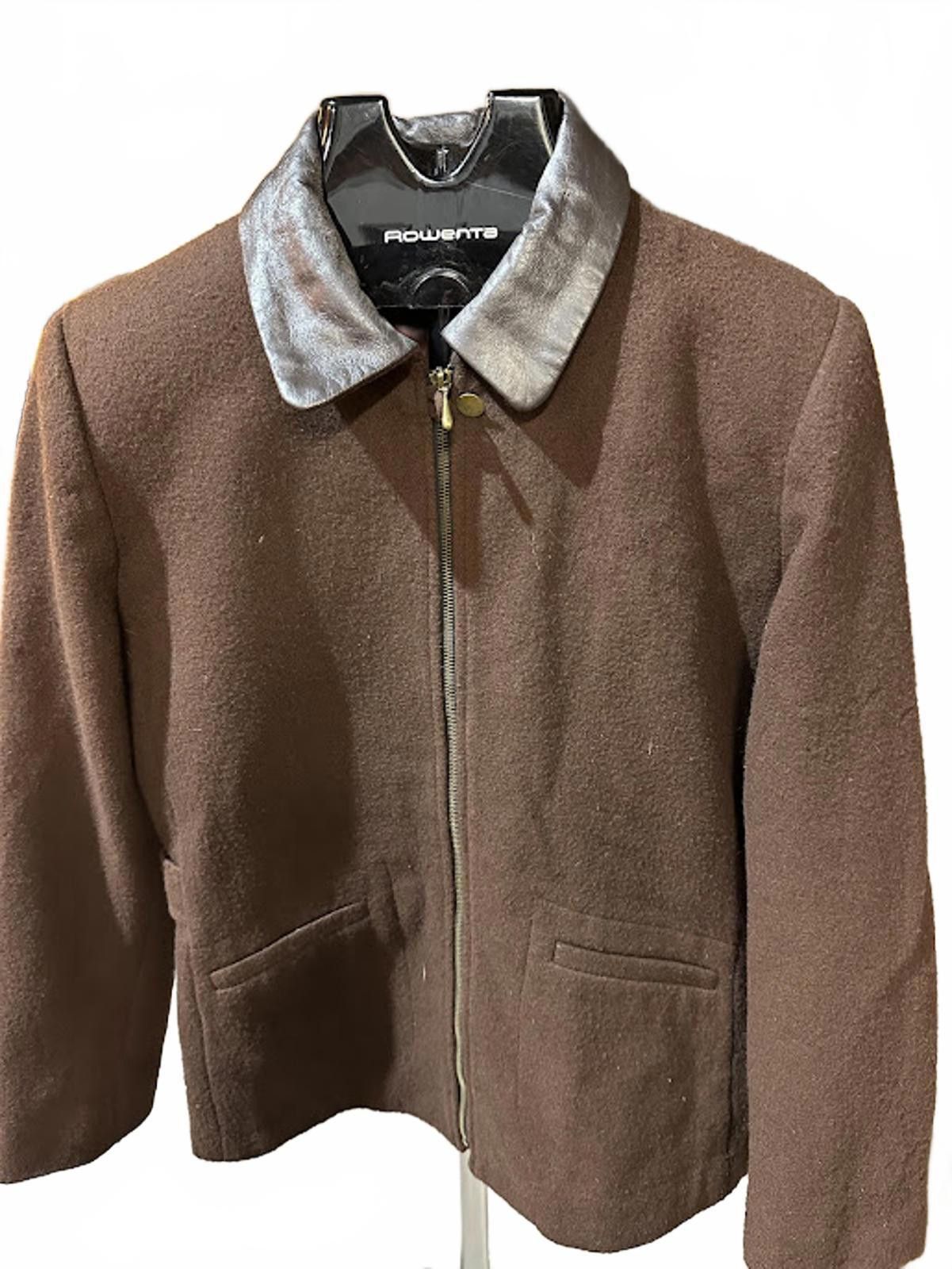 Other Vintage Jonathan Michael Wool Jacket Leather Collar USA M Size M / US 6-8 / IT 42-44 - 1 Thumbnail