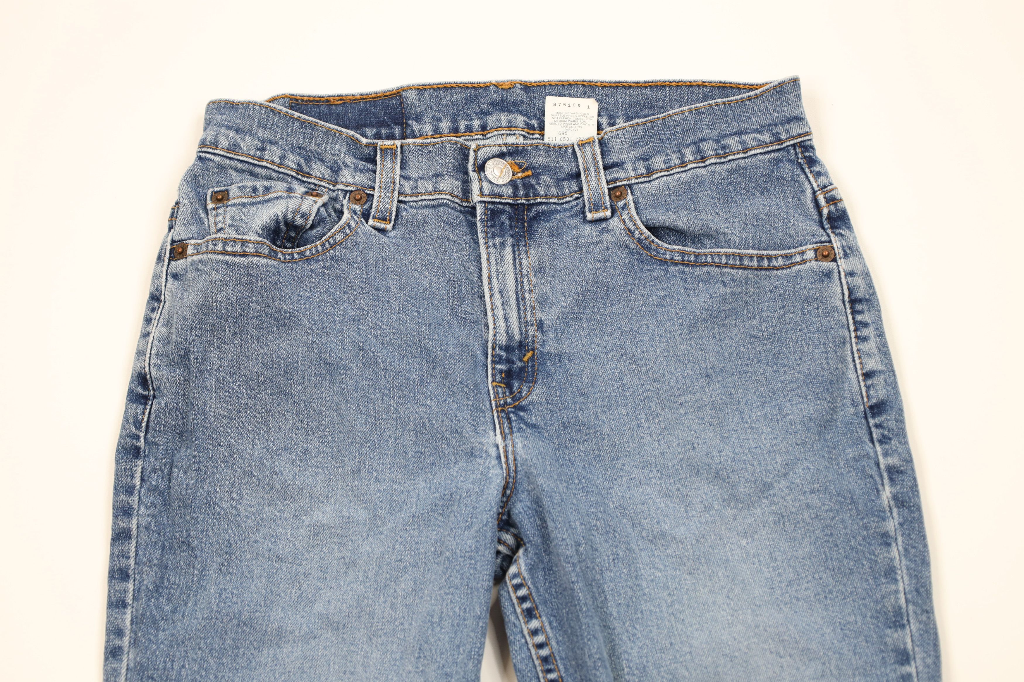 Levi's Vintage Y2K 2001 Levis 515 Lower Rise Boot Cut Jeans USA Size 28" / US 6 / IT 42 - 2 Thumbnail