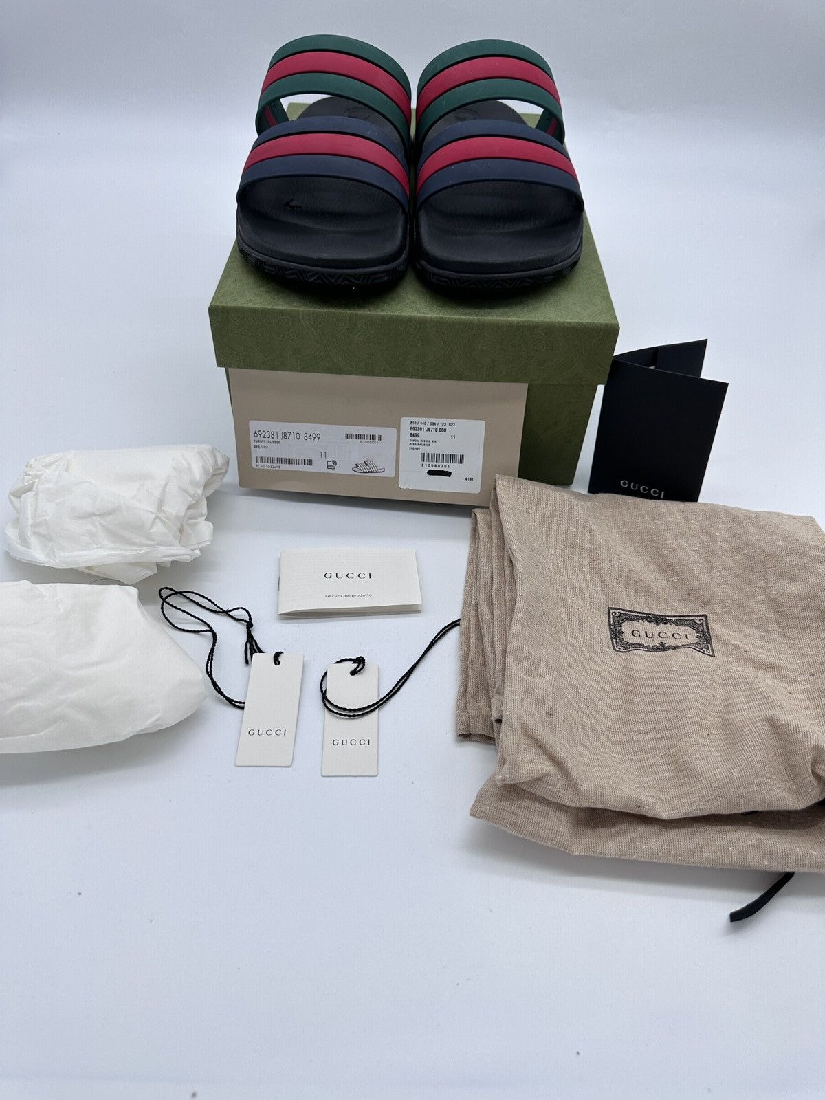 Gucci Gucci Agrado GRG Rubber Slide 'Black' Size 11 Size US 12 / EU 45 - 3 Thumbnail