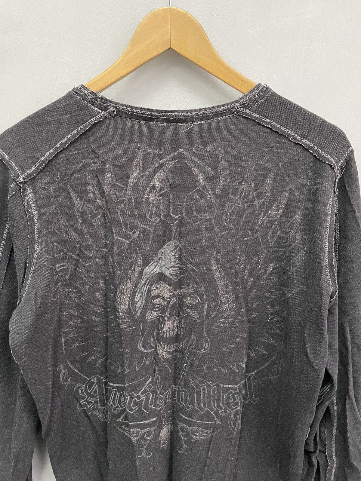 Affliction × Tapout Crazy Y2K Tapout Oversized reversible Boxy Affliction Tee Size US M / EU 48-50 / 2 - 8 Thumbnail