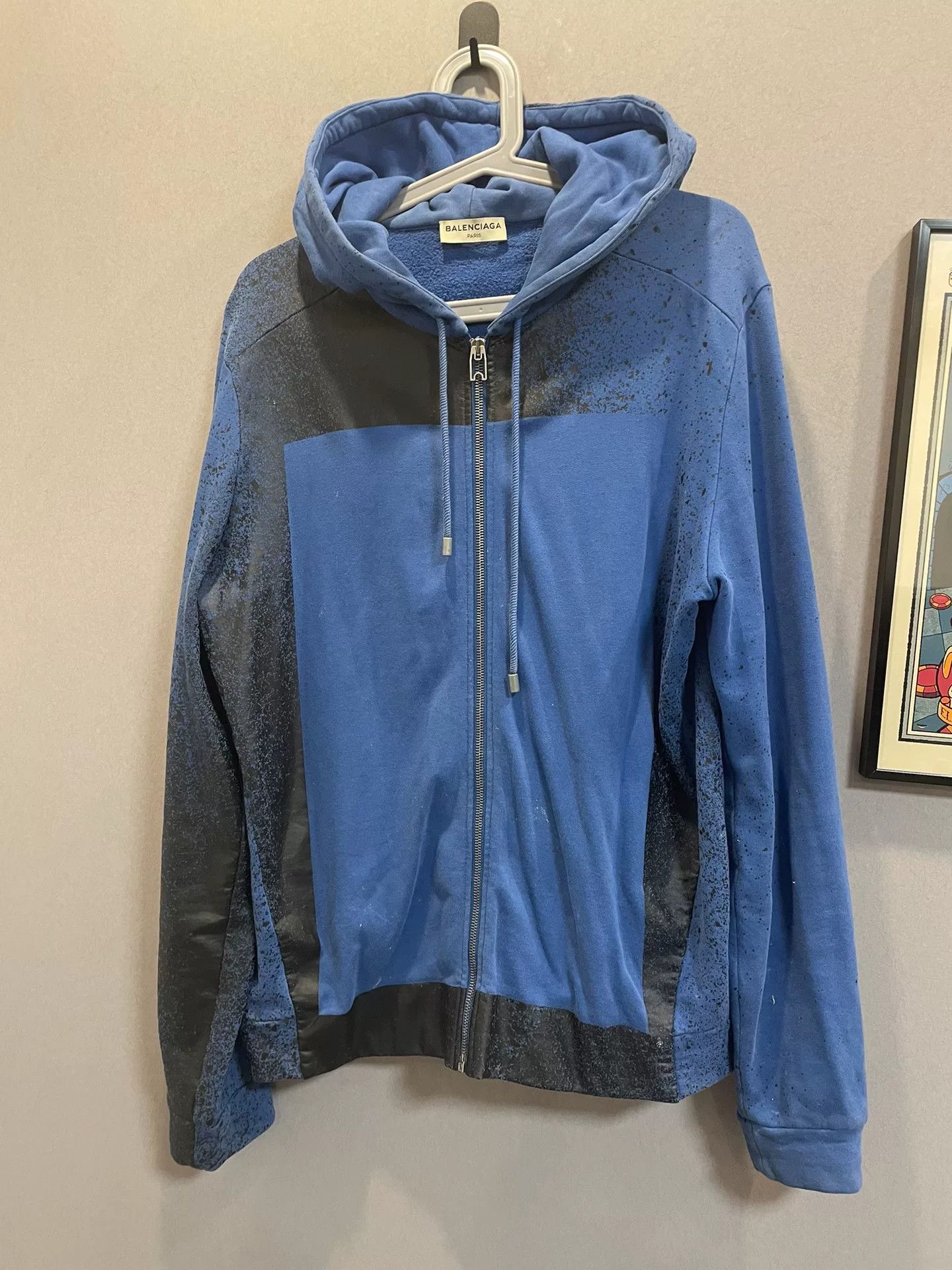 Balenciaga Balenciaga Jacket with Mixed Media Design Size US M / EU 48-50 / 2 - 1 Thumbnail