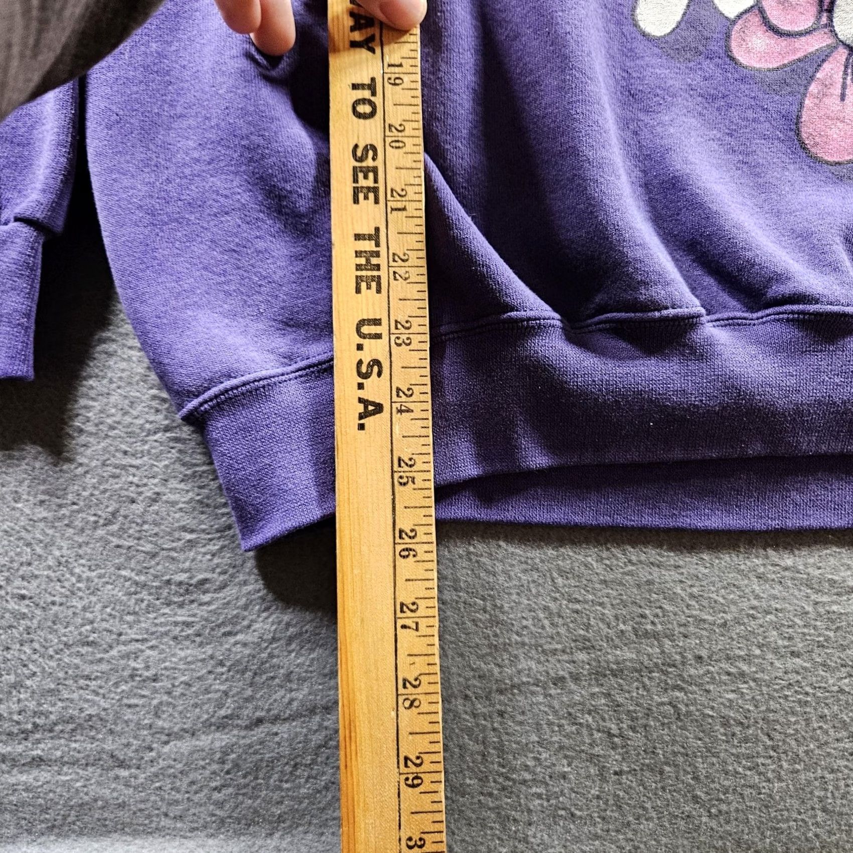 Disney Vintage Disney Minnie Mouse Sweatshirt Womens Medium Purple Graphic USA 90s Pullover Size M / US 6-8 / IT 42-44 - 4 Thumbnail