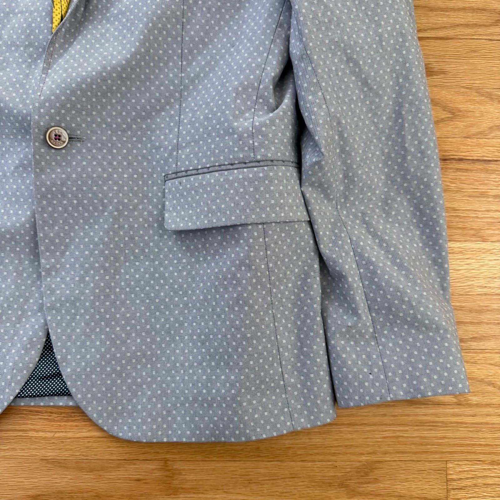 Ted Baker Ted Baker Grey Dotted Sports Coat Small Size US S / EU 44-46 / 1 - 10 Thumbnail