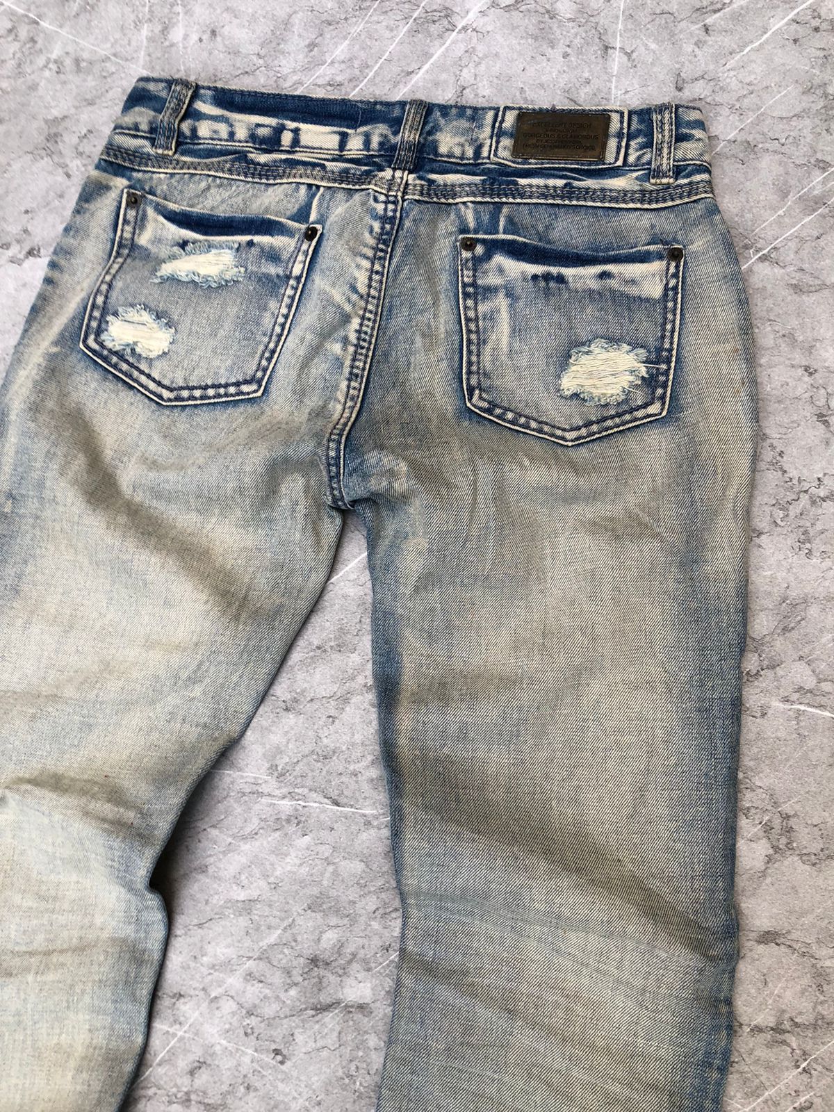 Japanese Brand Gorgeous Glamorous Ripped Jeans Size 28" / US 6 / IT 42 - 4 Thumbnail