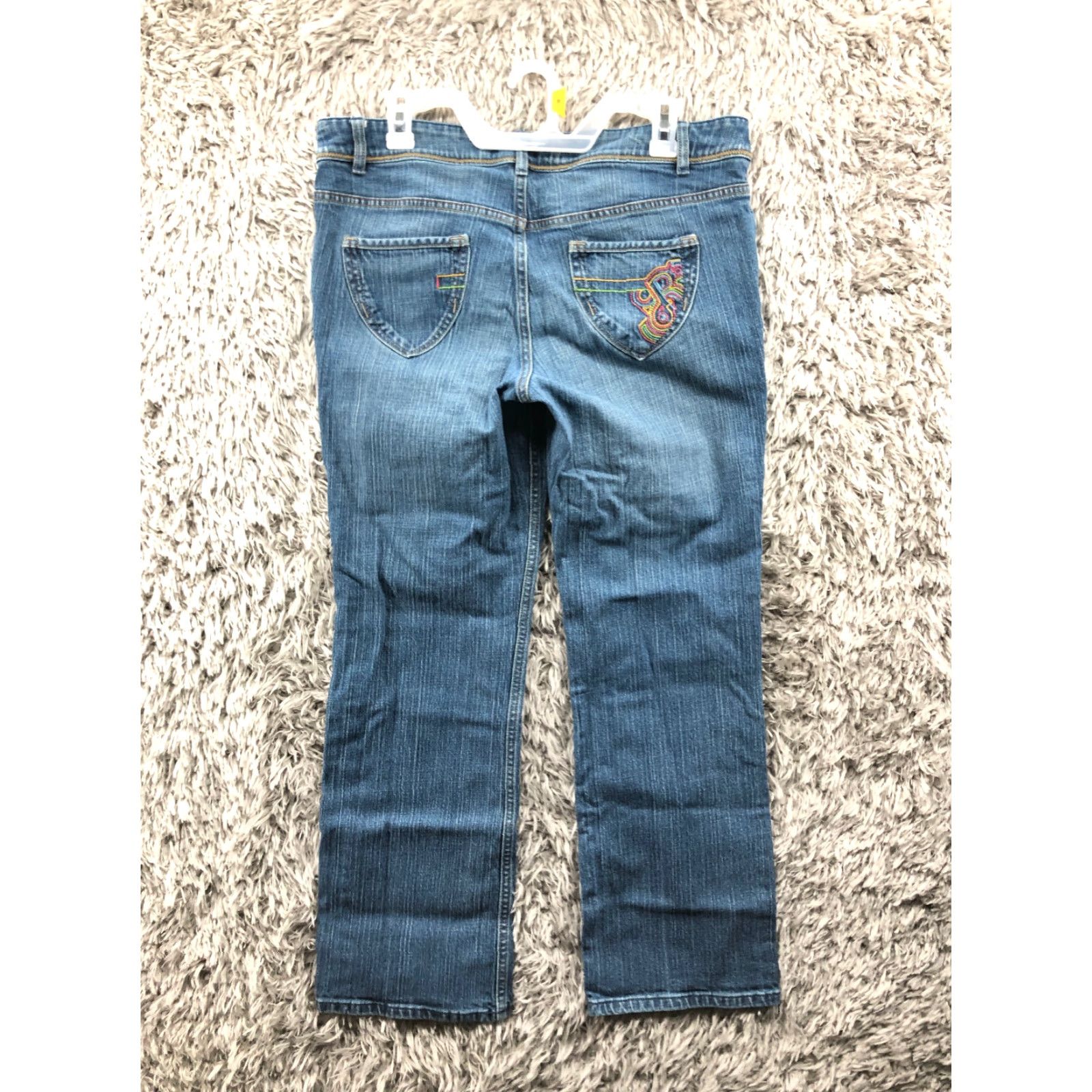 Route 66 Route 66 Jeans Womens 12 Mid Rise Dark Wash Blue Denim Straight Size 34" / US 12 / IT 48 - 5 Thumbnail
