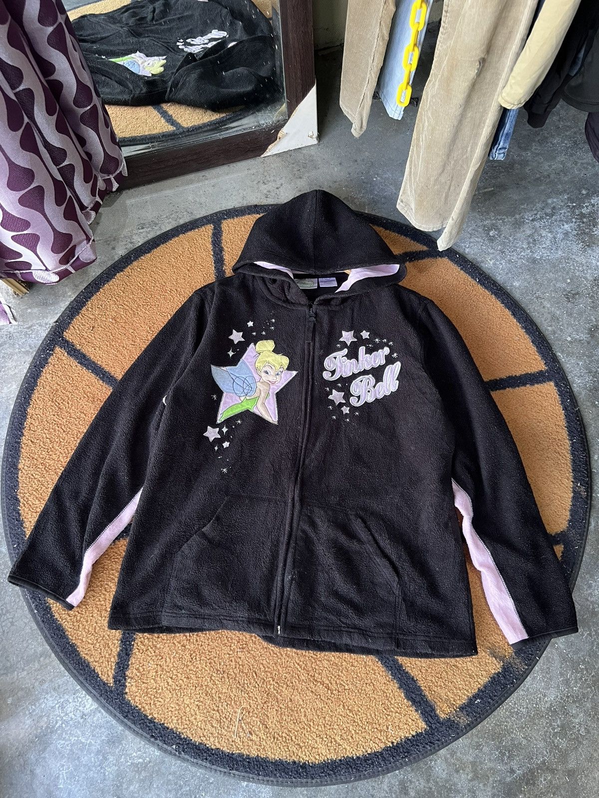 Cartoon Network 🔥Disney Fairies Tinker Bell Fleece Zipper Jacket Size US M / EU 48-50 / 2 - 1 Thumbnail