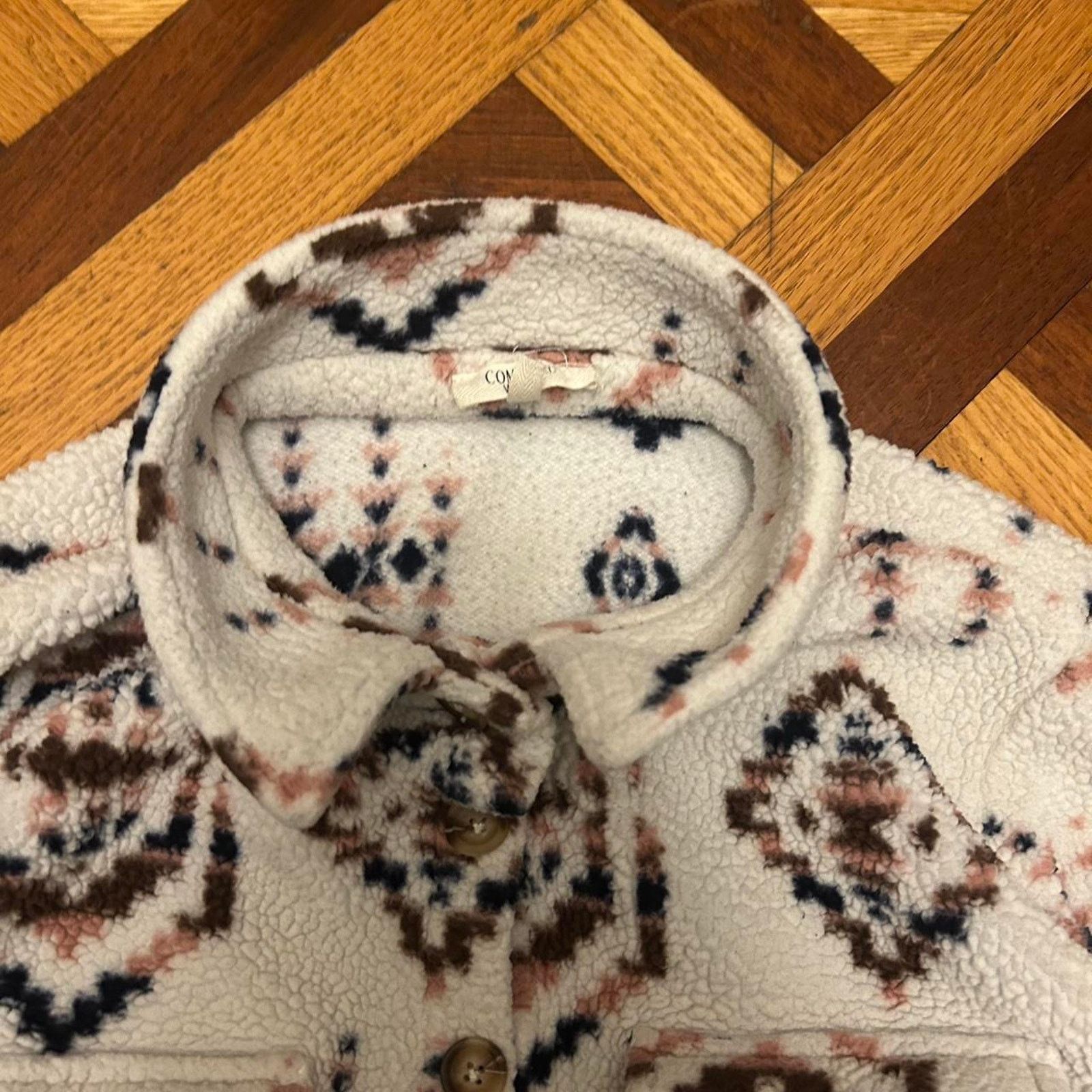 Other (2XL) Como Blu Aztec Print Sherpa Pullover Size XXL / US 16-18 / IT 52-54 - 5 Thumbnail
