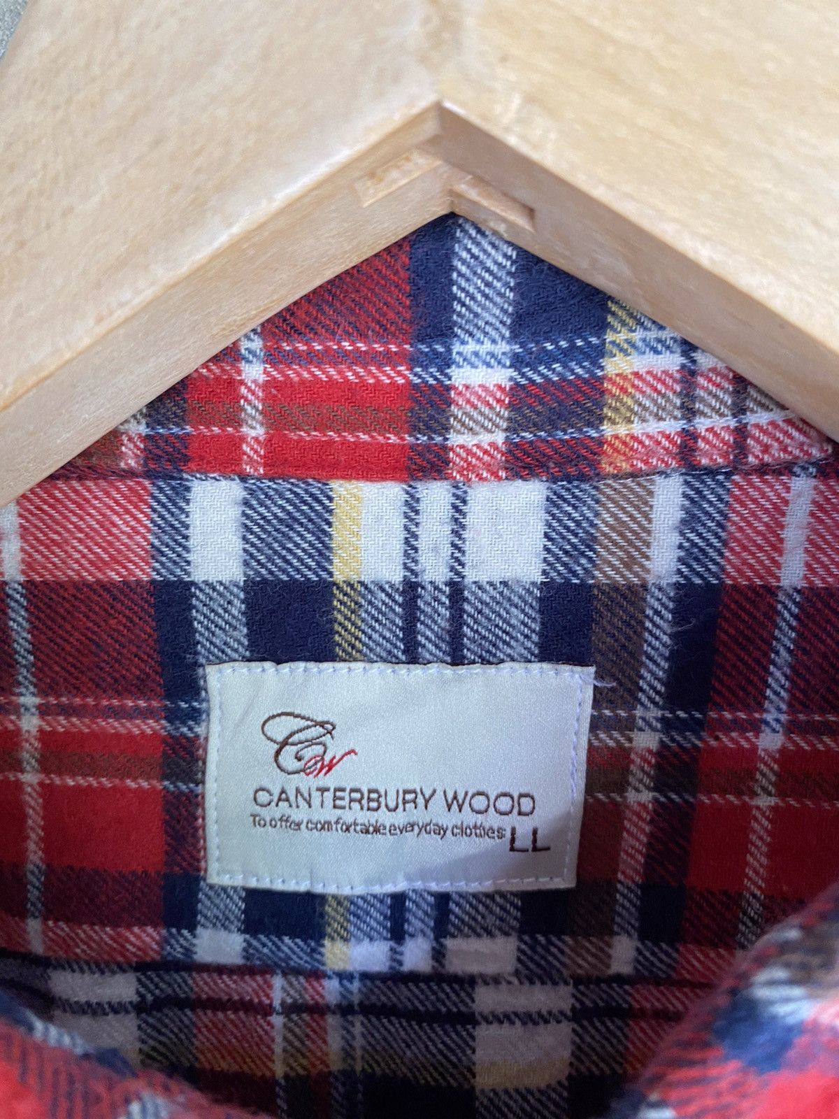 Canterbury of New Zealand Vintage Canterbury Wood Plaid Tartan Flannel Shirt Size US L / EU 52-54 / 3 - 4 Thumbnail