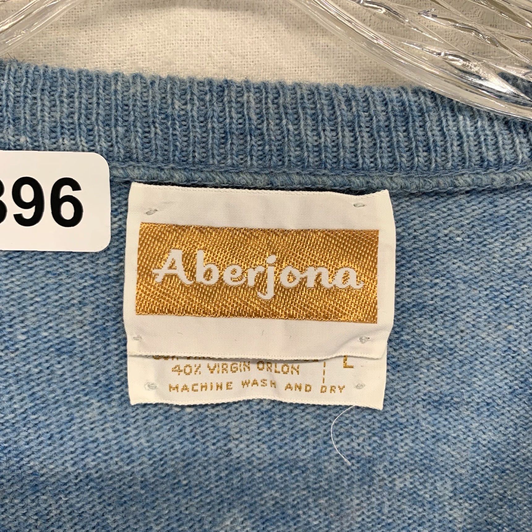 Vintage VINTAGE Aberjona Wool Blend Grandpa Sweater Pullover Men Medium Blue 80s 90s 70s Golf Walking Mens Knit V-Neck Long Sleeve Athletic Fit Size US M / EU 48-50 / 2 - 5 Thumbnail