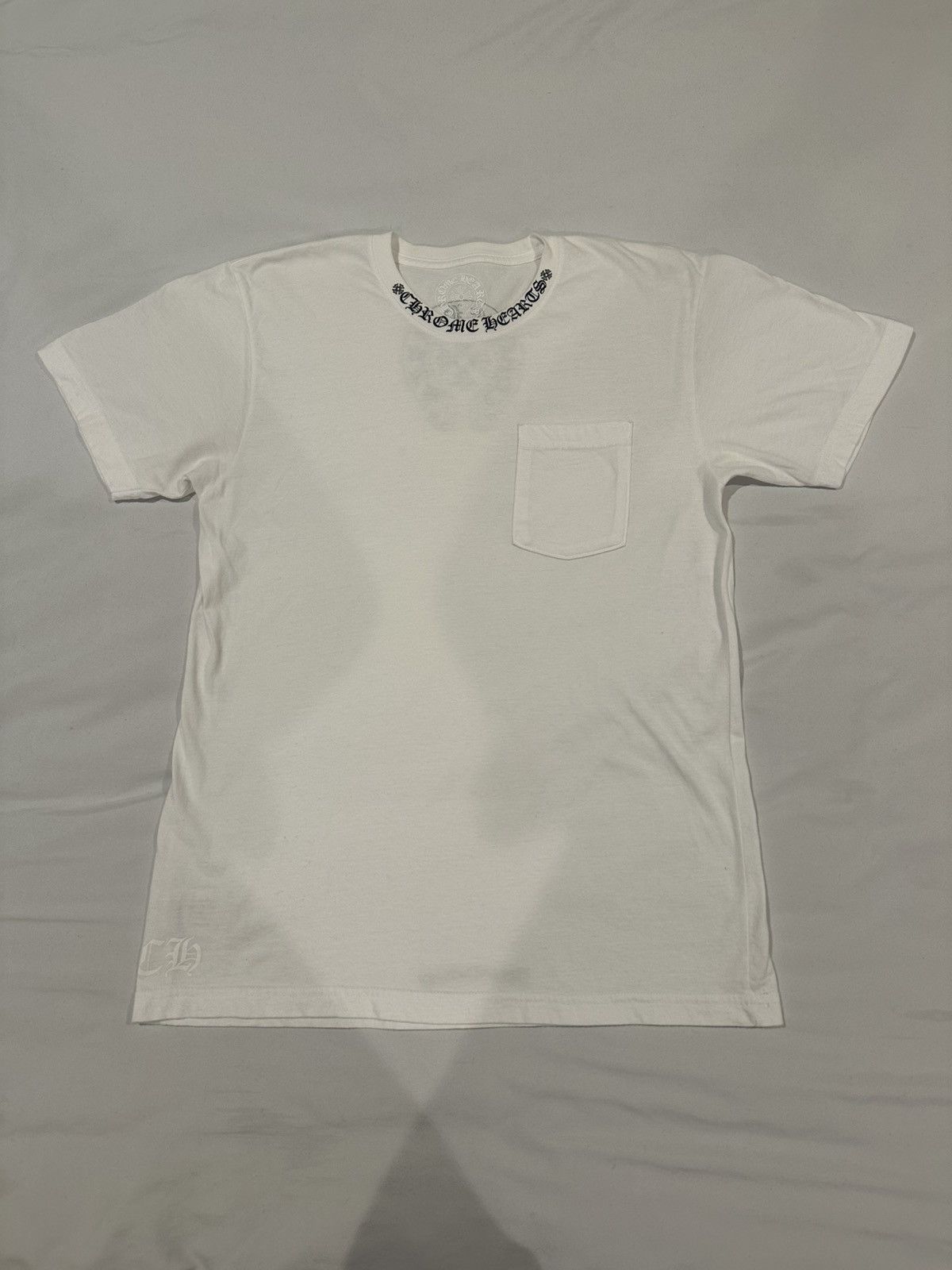 Chrome Hearts Horseshoe Logo Pocket T-Shirt White