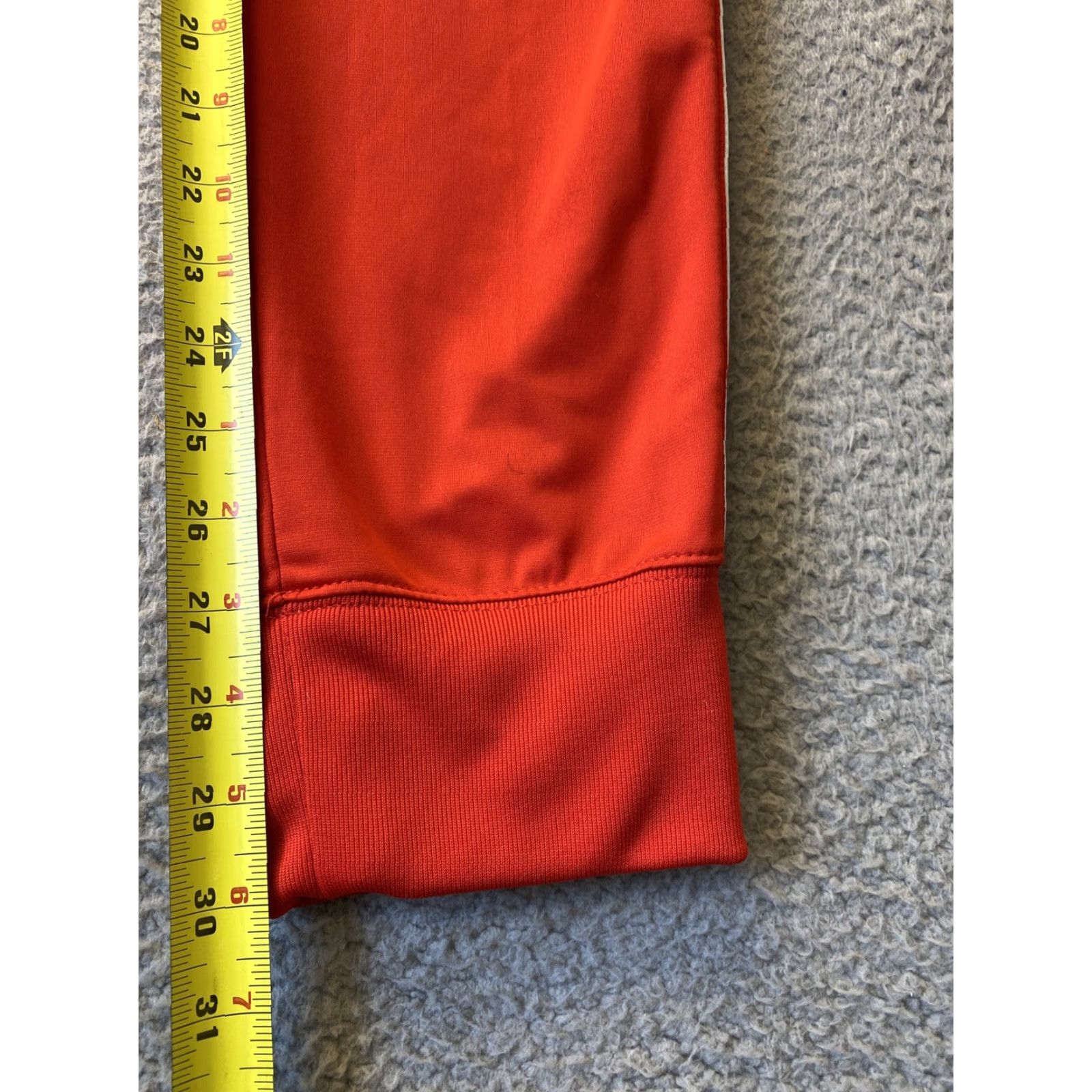Nike VINTAGE? No. Nike Jogger Sweatpants Women Large L Drawstring Logo Pocket Red 34-72 Regular Fit Pants Size 36" / US 14 / IT 50 - 7 Thumbnail