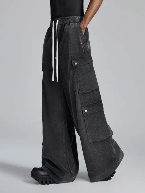 Designer × Japanese Brand × Vintage y2k baggy cargo hiphop Faded pants Size US 32 / EU 48 - 4 Thumbnail