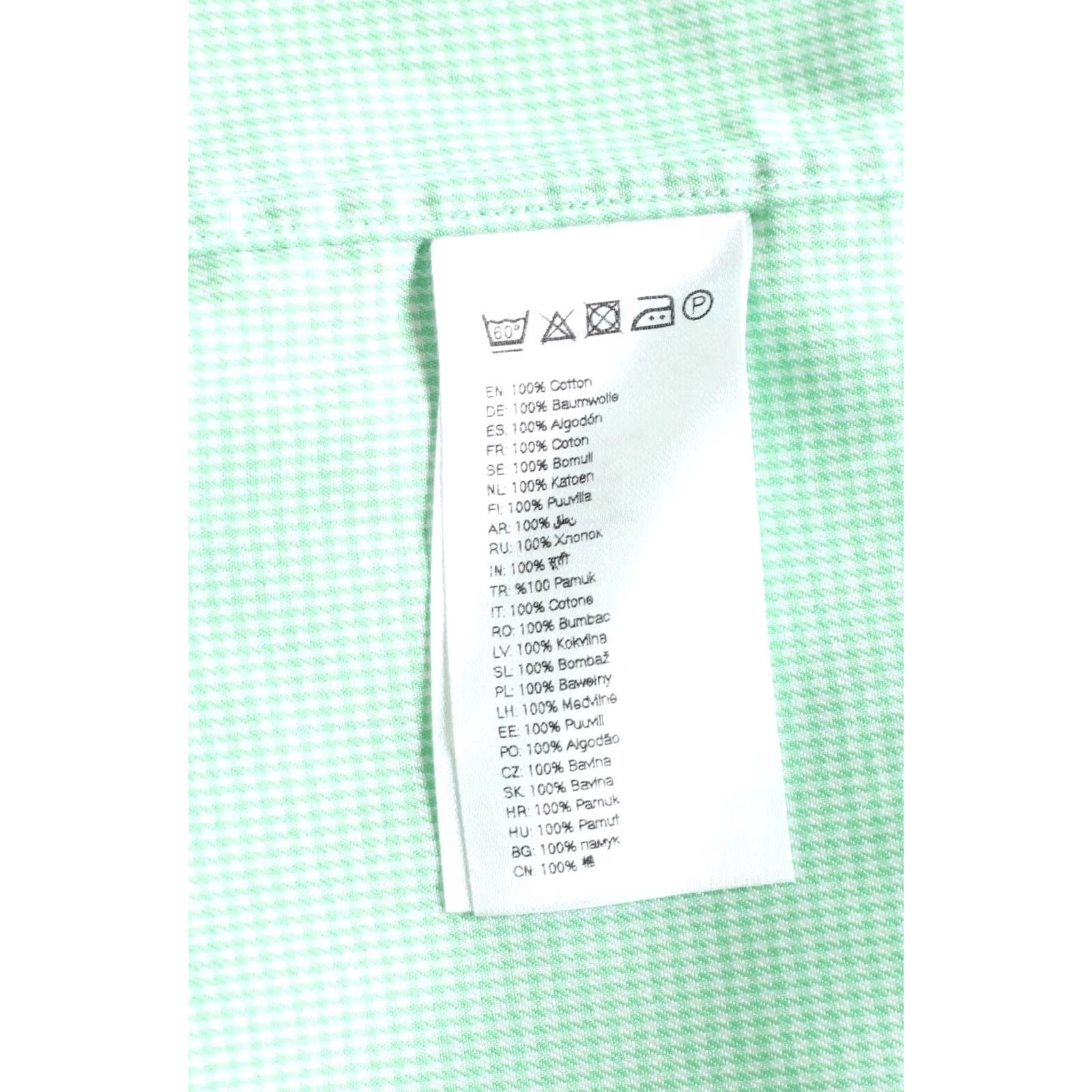 Eton ETON Signature Twill Contemporary Shirt Men 43 Long Sleeve Green Mens Dress Shirt Size US XL / EU 56 / 4 - 6 Thumbnail