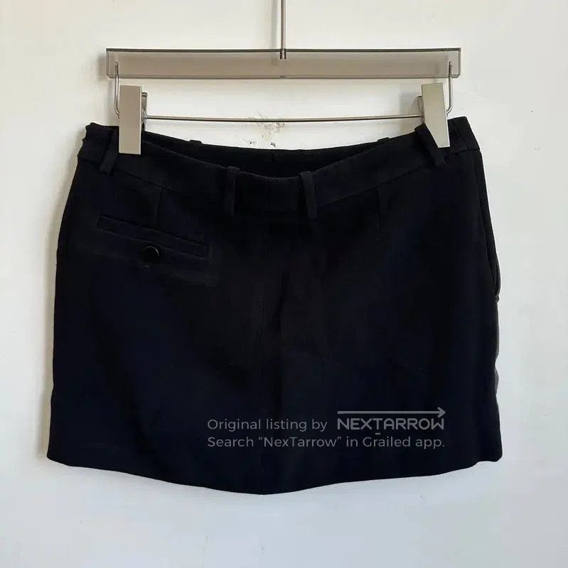 Saint Laurent Paris YSL Black Cotton Women’s Mini Skirt . Size 23" - 2 Thumbnail