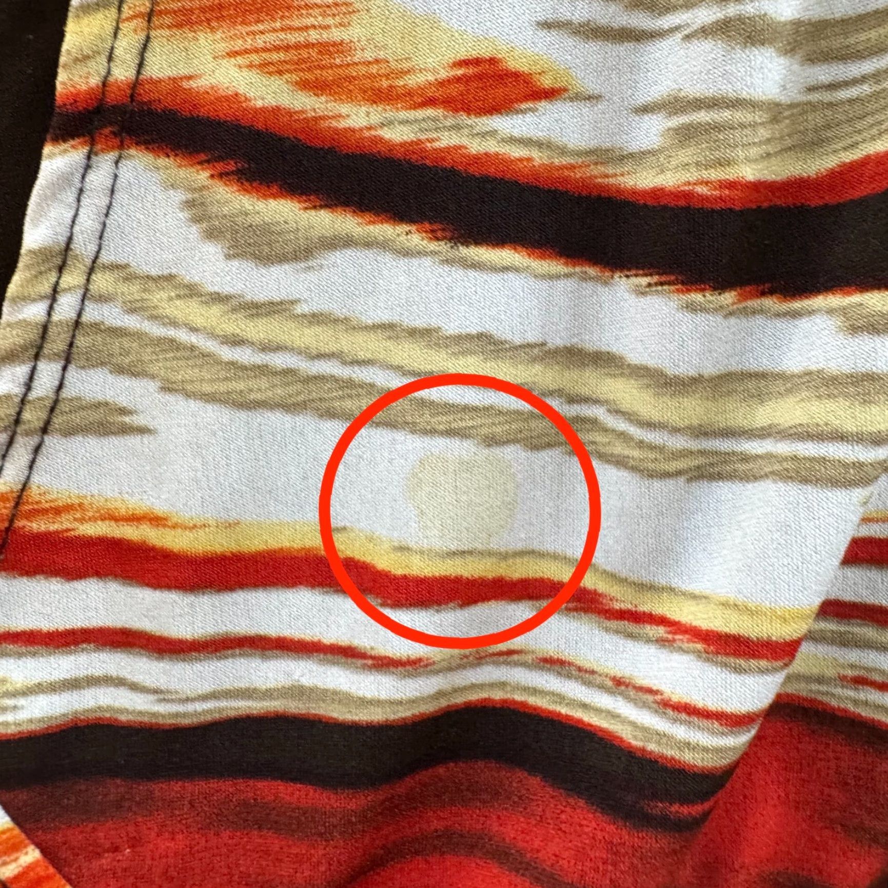Vintage VINTAGE ABG Boho Shirt Womens XL Orange Brown Striped Slinky Stretch Bohemian Brown Size XL / US 12-14 / IT 48-50 - 4 Thumbnail
