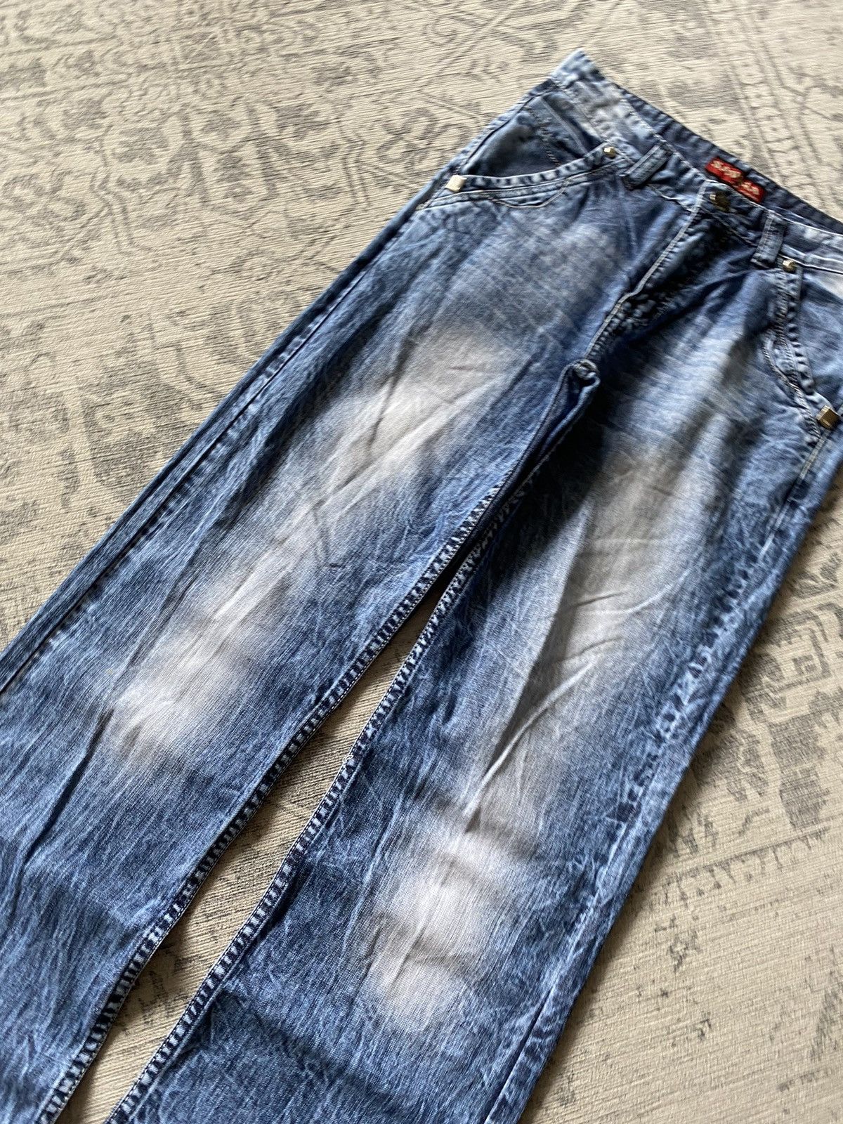 Vintage Wide Baggy Faded Washed Jeans Japanese Hype hysteric