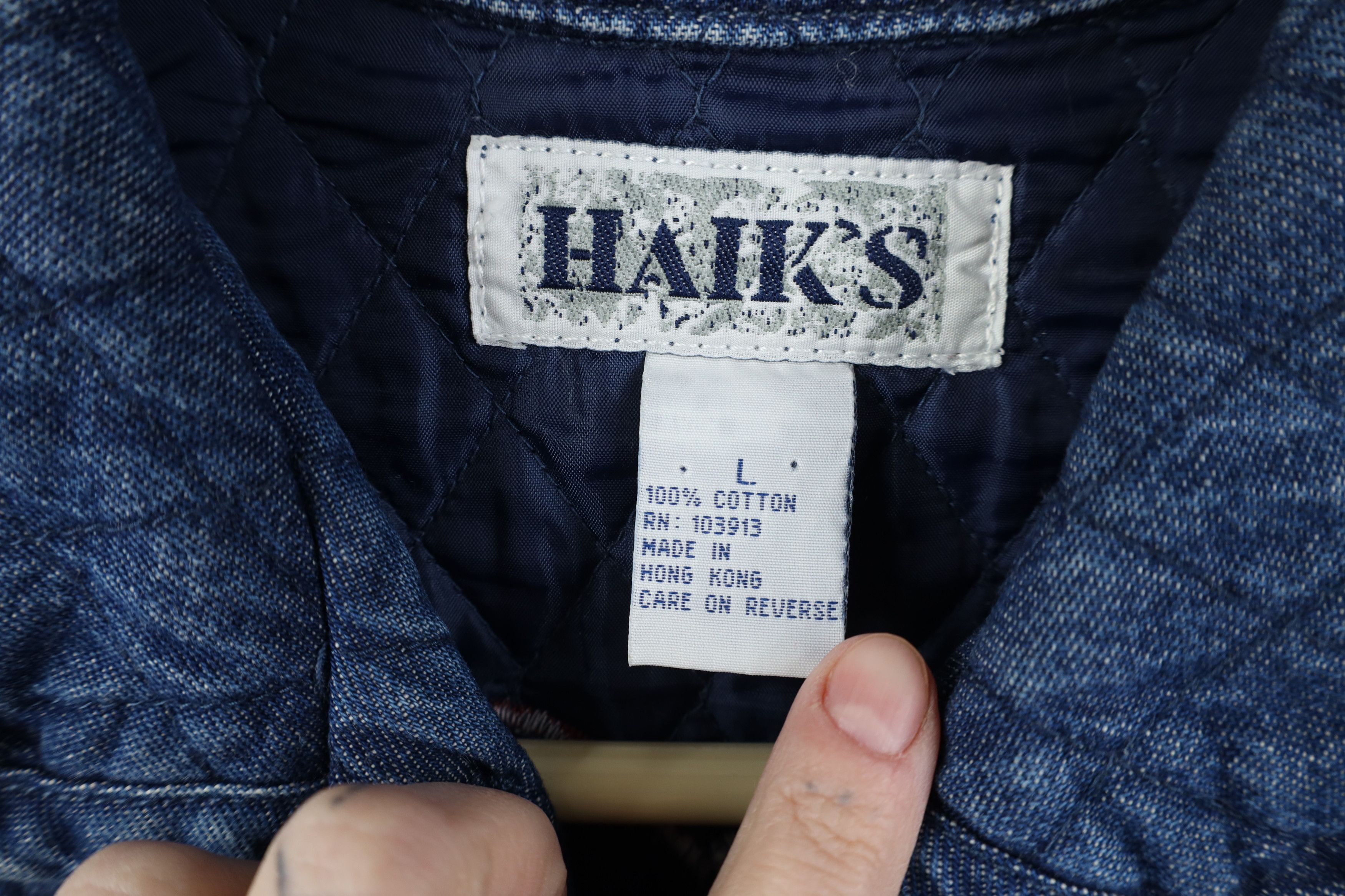 Vintage Vintage 90s Streetwear Patchwork Quilted Denim Vest Jacket Size L / US 10 / IT 46 - 10 Thumbnail