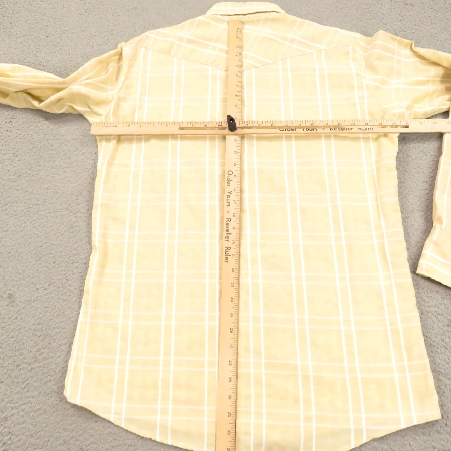 Vintage VINTAGE Key Western Pearl Snap Shirt Mens Large 15.5 Beige Plaid Check 70s USA Shirt Mens L Beige Plaid Western Cowboy Button-Up Snap Pocket Size US L / EU 52-54 / 3 - 7 Thumbnail