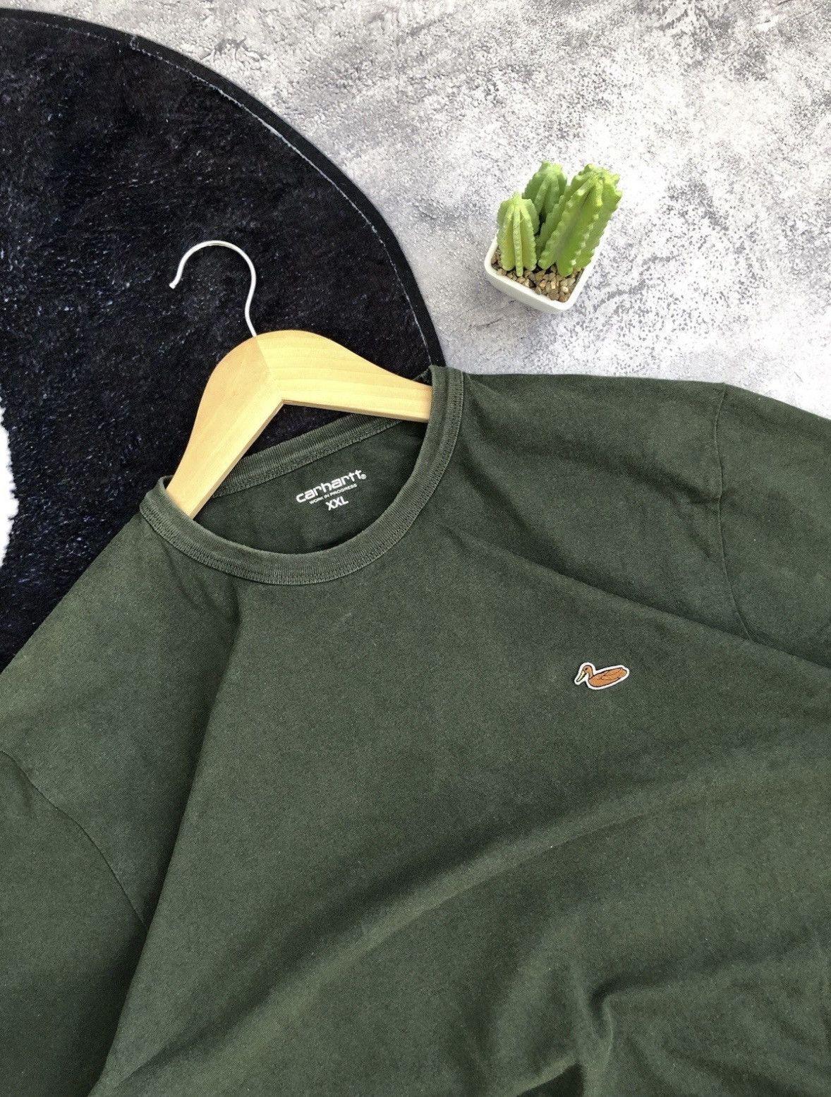 Carhartt CARHARTT Streetwear Mini Duck Logo Hype Navy Green Owersized Size US XXL / EU 58 / 5 - 4 Thumbnail